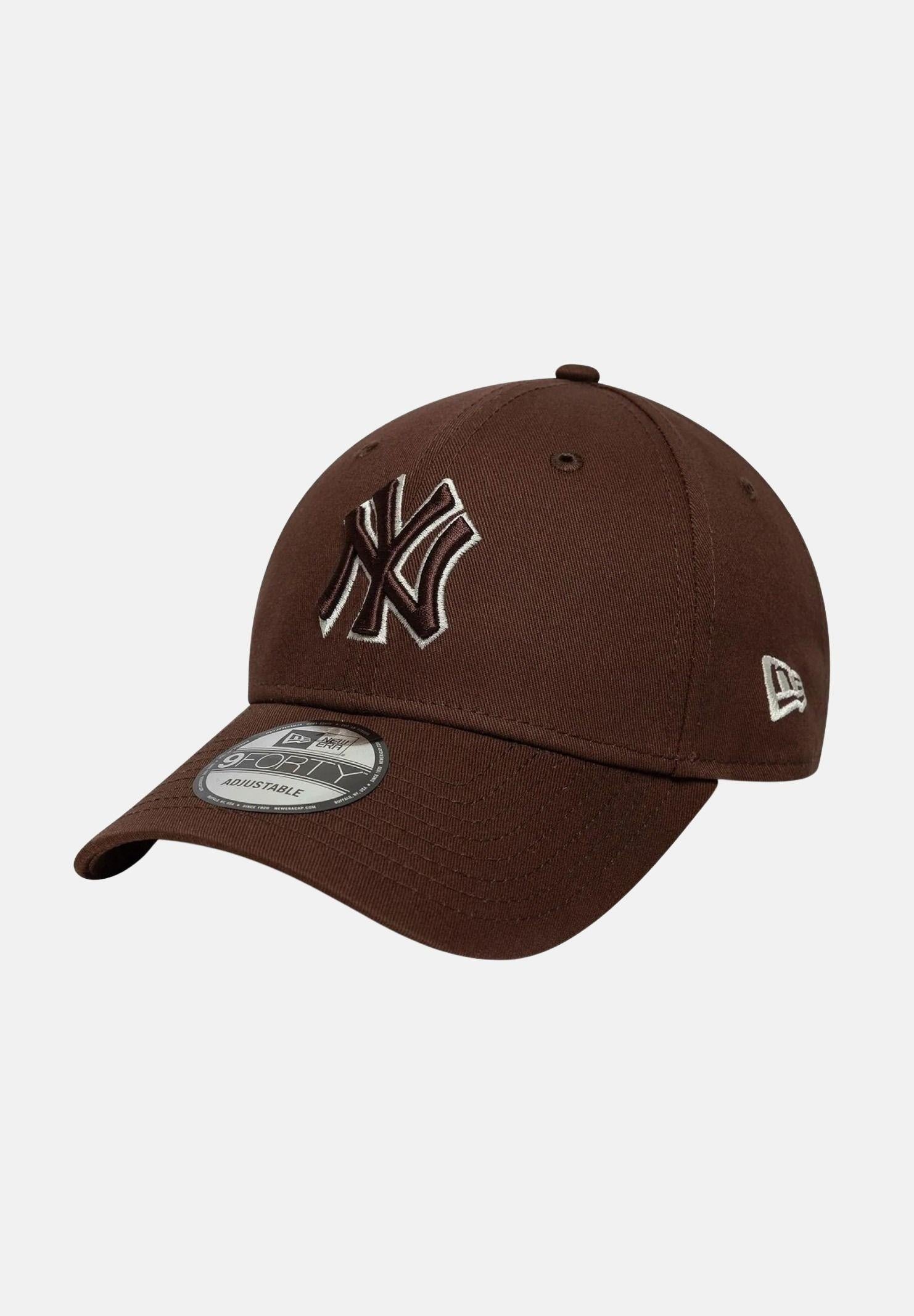 NEW ERA Cappello con visiera 9FORTY New York Yankees MLB Team Outline marrone per uomo e donna 60771714 . NEW ERA