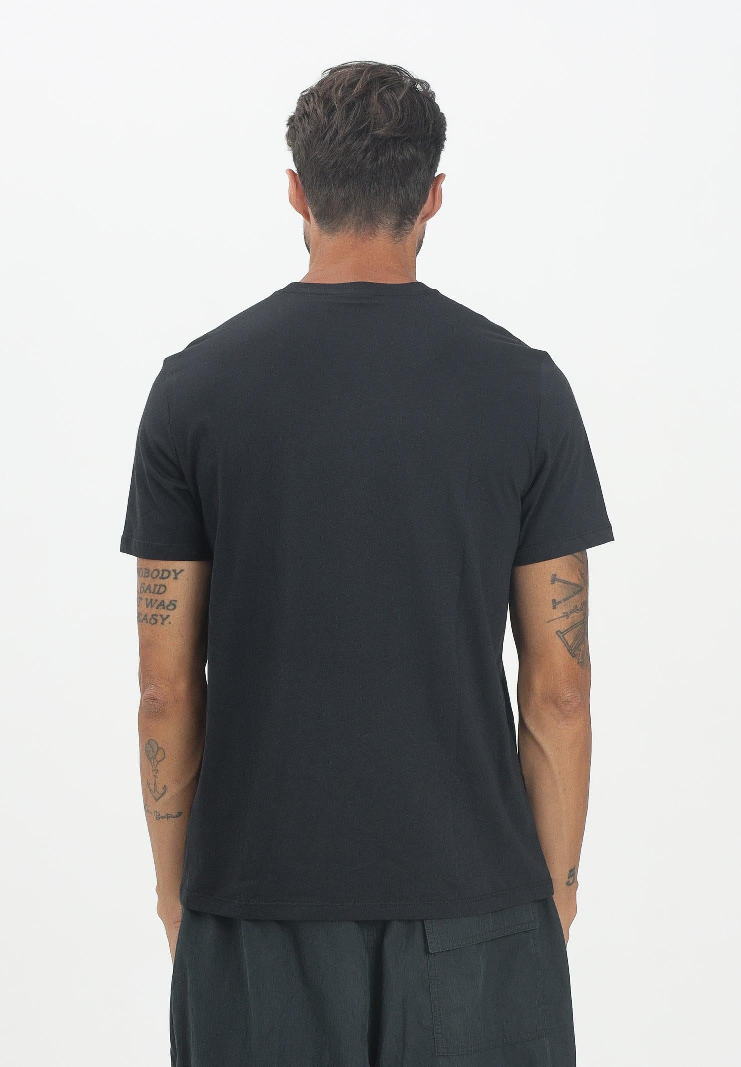CALVIN KLEIN JEANS T-shirt a manica corta nera da uomo con stemma logo LV04RC272GUB1 . CALVIN KLEIN JEANS