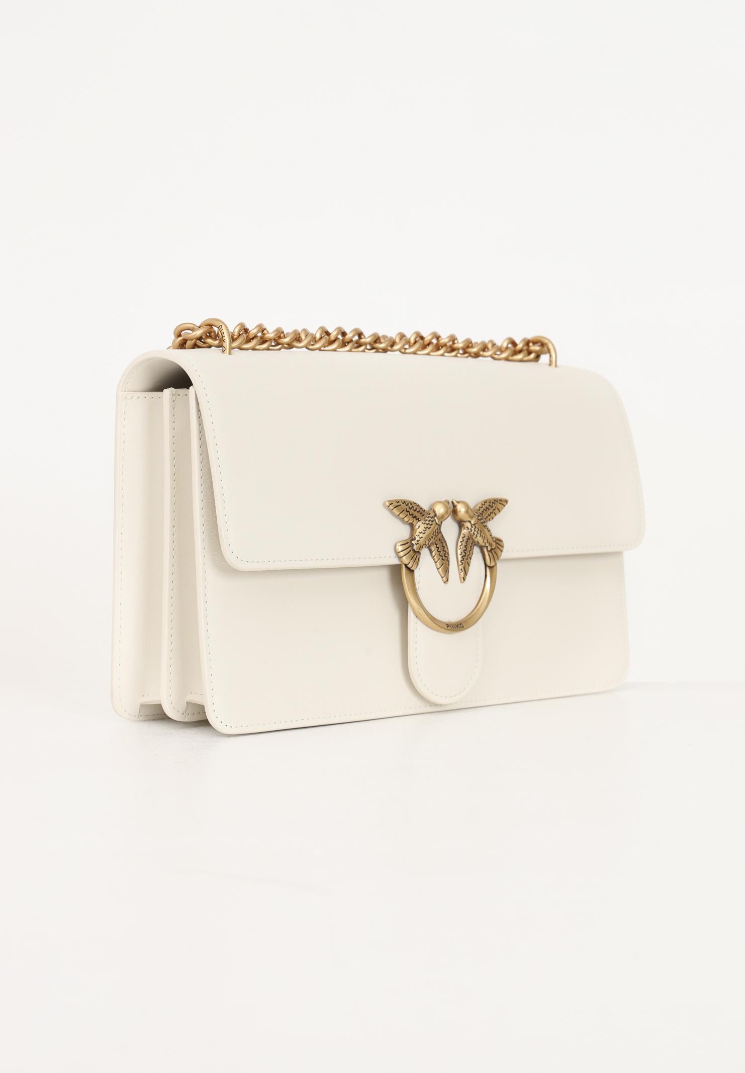 PINKO Borsa a tracolla Classic Love Bag One panna da donna 100941A0F1 Z14Q PINKO