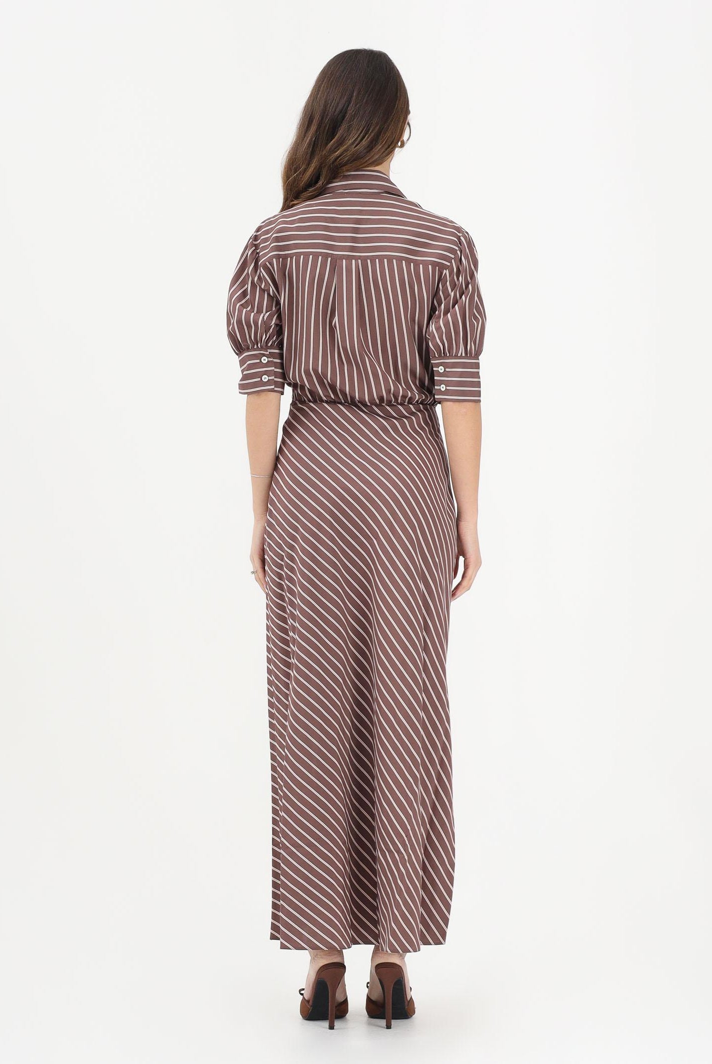 PINKO Abito lungo ALEXANDRA marrone da donna 106669A33Q LN1 PINKO