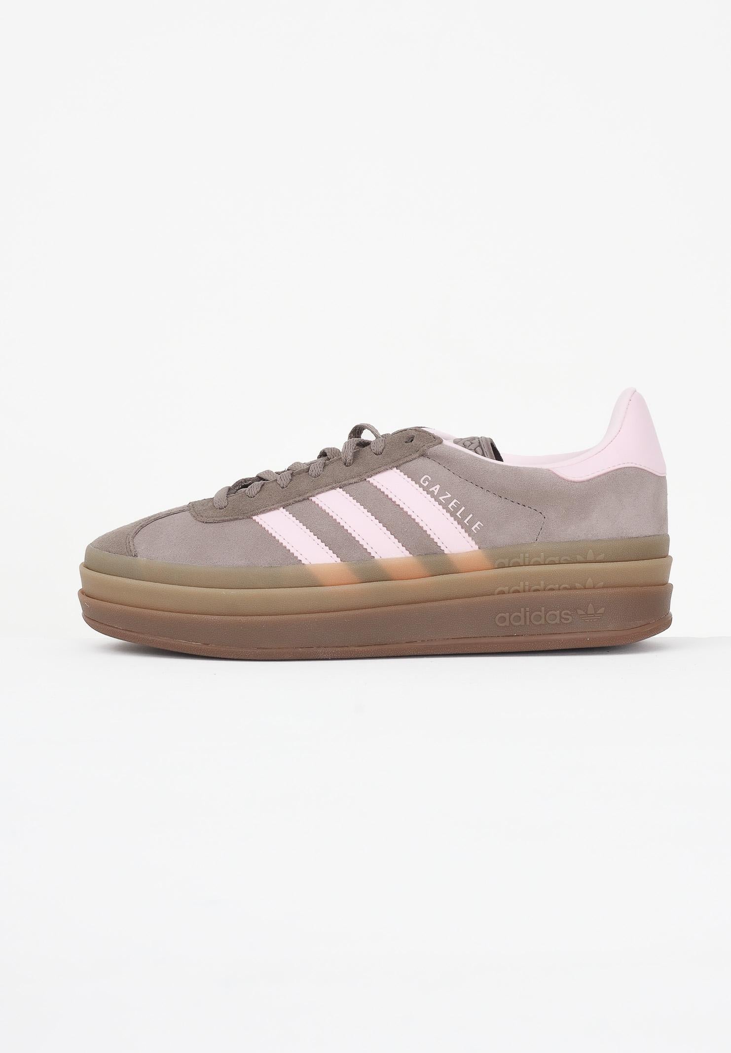 ADIDAS ORIGINALS Sneakers Gazelle marroni e rosa da donna JQ6436 . ADIDAS ORIGINALS