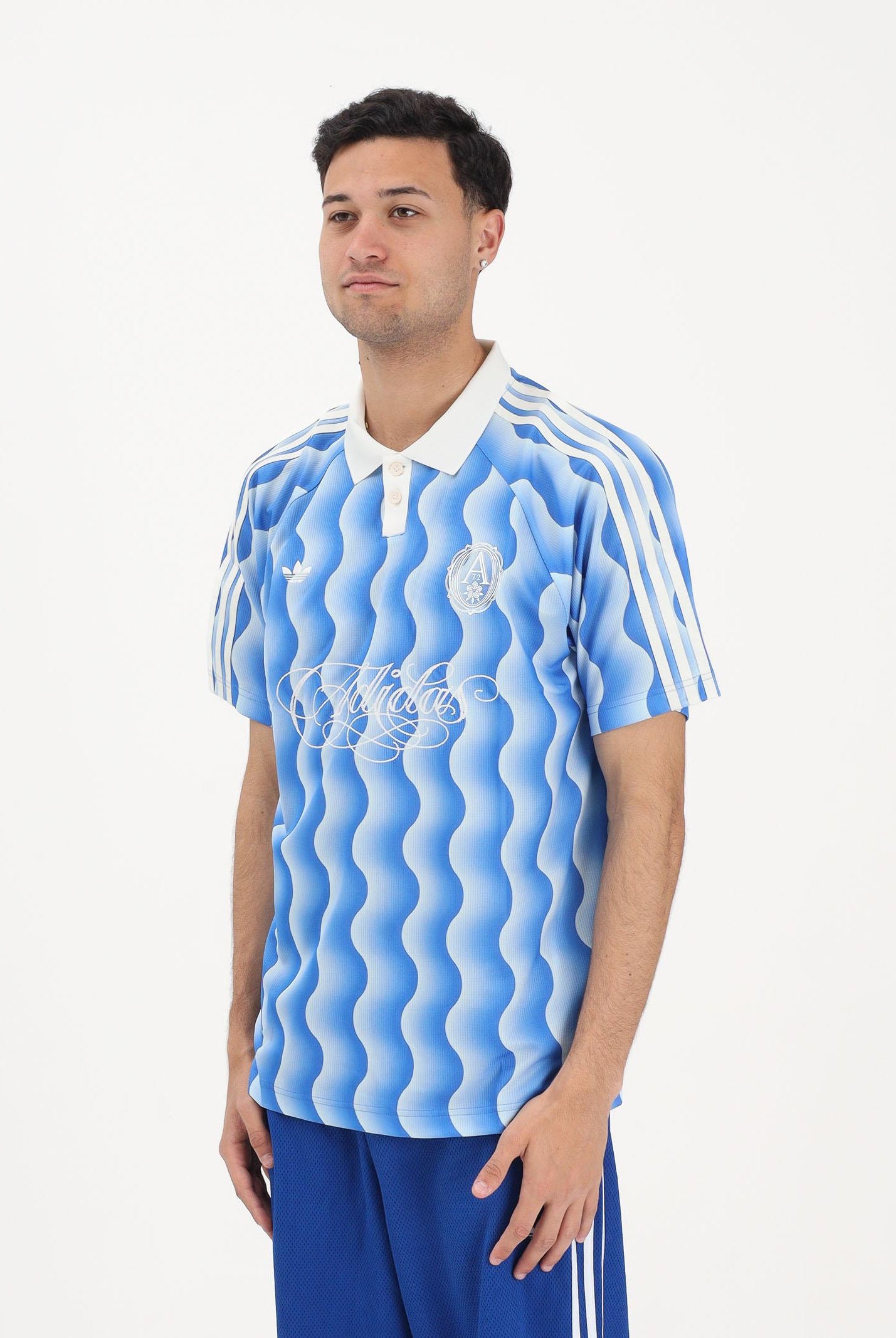 ADIDAS ORIGINALS Polo a manica corta SUMMER azzurra da uomo KX1258 . ADIDAS ORIGINALS