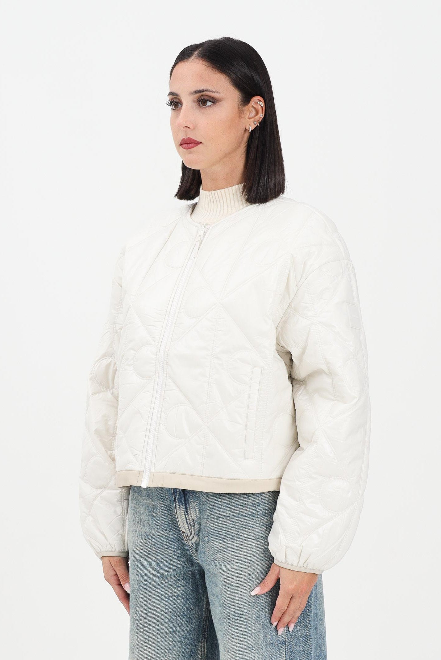 CALVIN KLEIN JEANS Bomber double-face panna da donna LV044D511G67U . CALVIN KLEIN JEANS