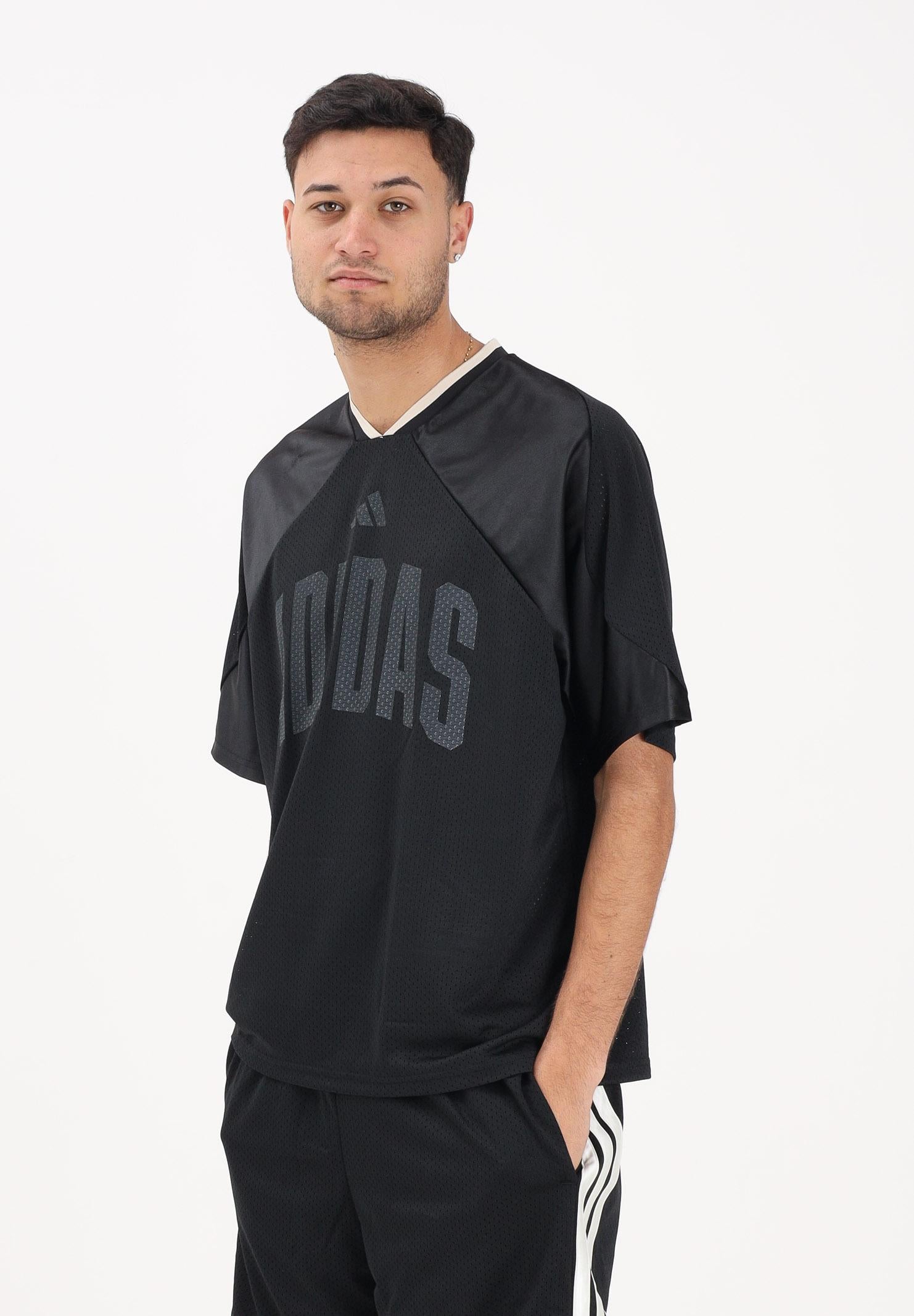 ADIDAS PERFORMANCE T-shirt a manica corta STADIUM GRAPHIC MESH nera da uomo JZ6853 . ADIDAS PERFORMANCE