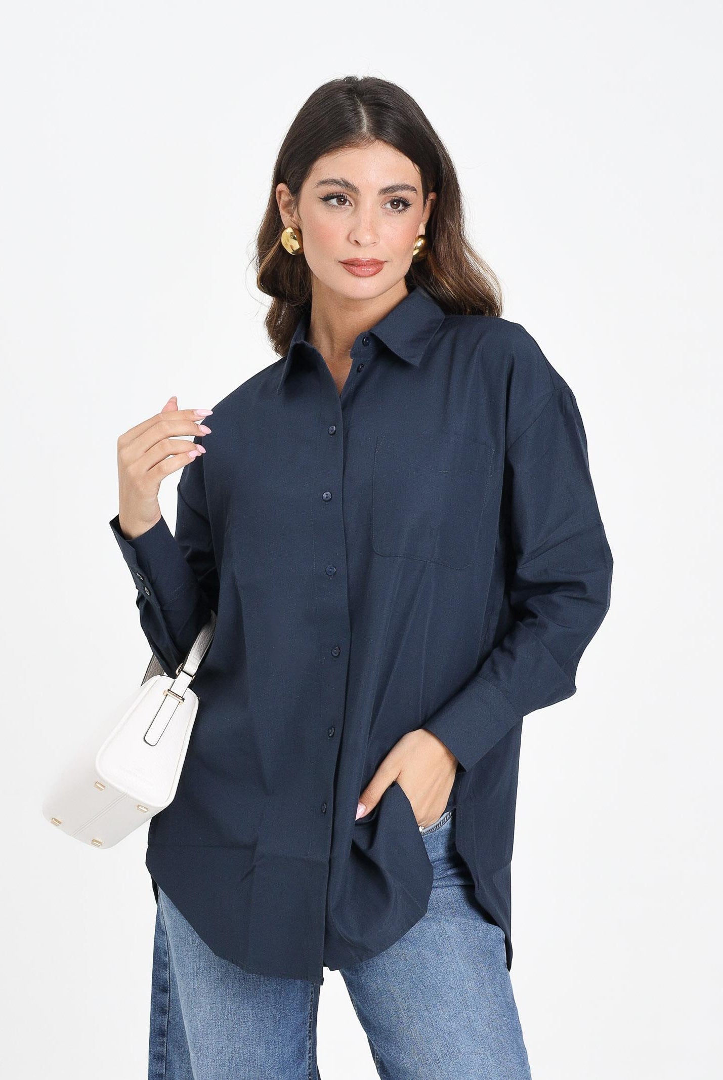 JDY Camicia a manica lunga blu da donna 15311717 TotalEclipse JDY