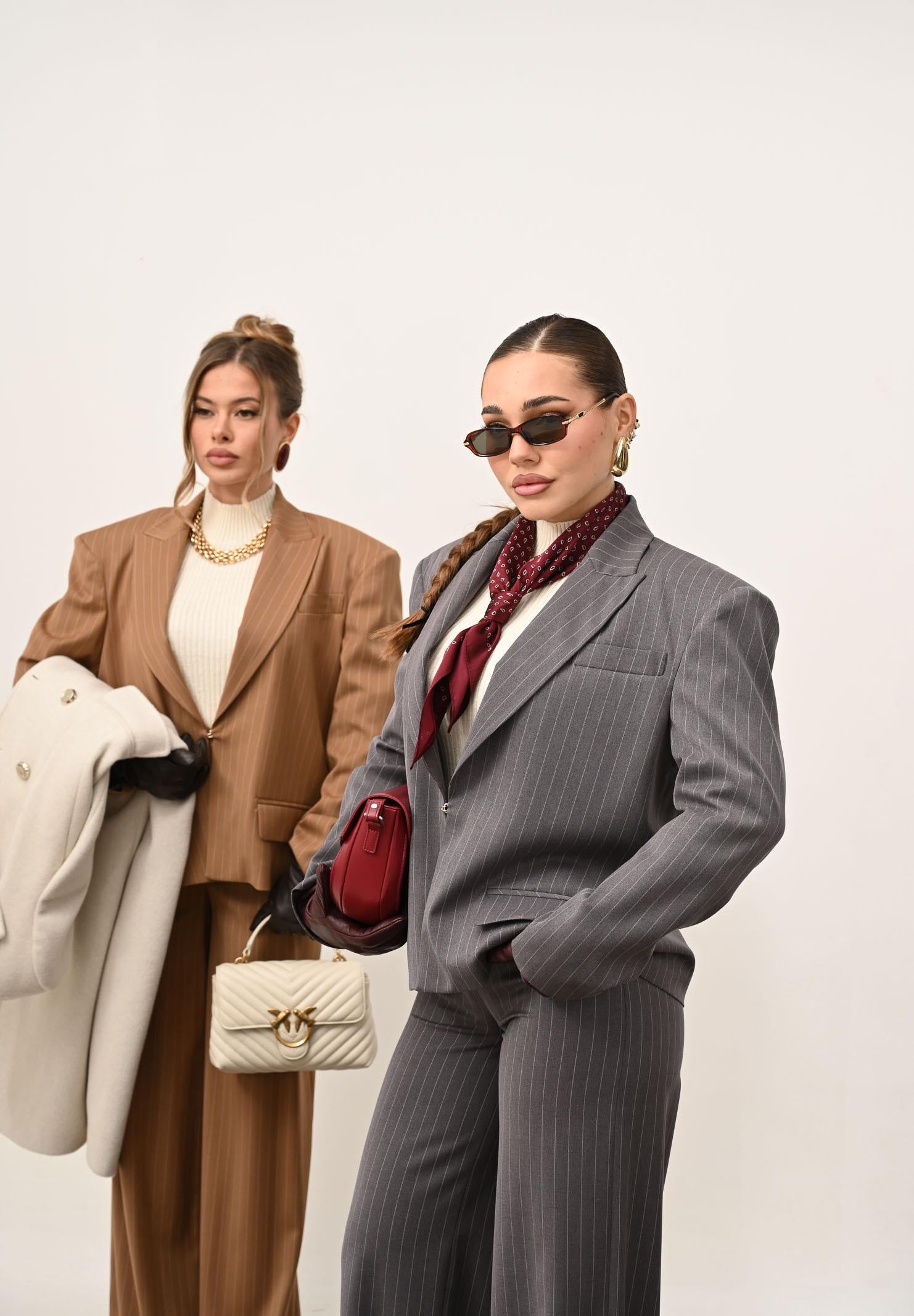 SANTAS Giacca OMBRE grigia da donna PV2619 GR SANTAS