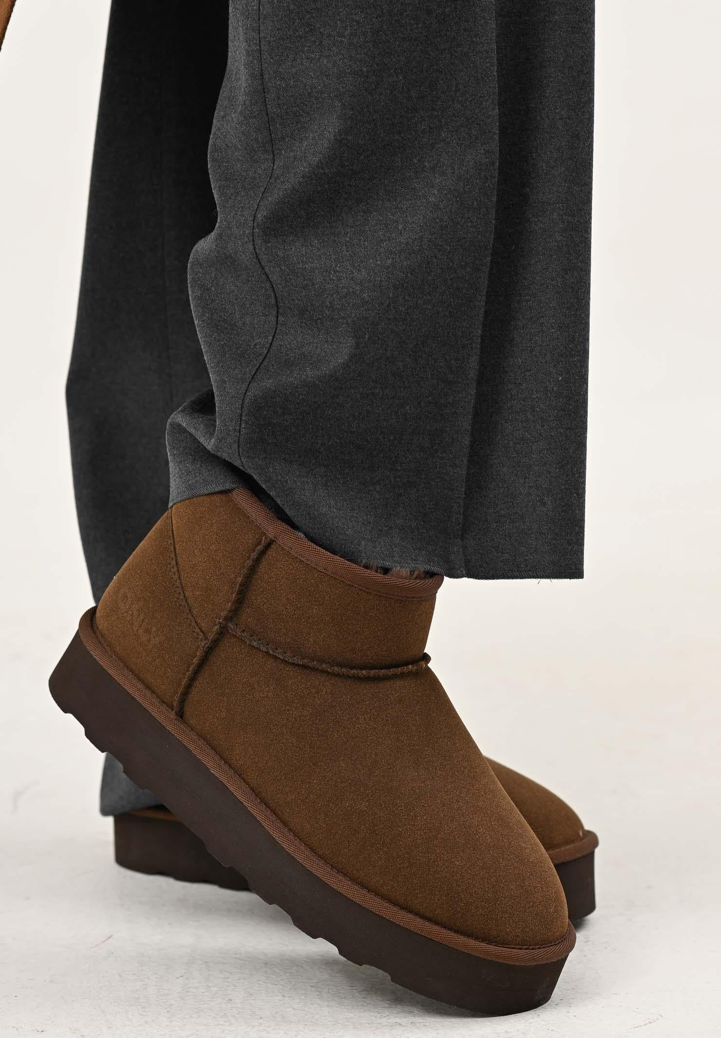 ONLY Stivali bassi marroni da donna 15330022 Chestnut ONLY