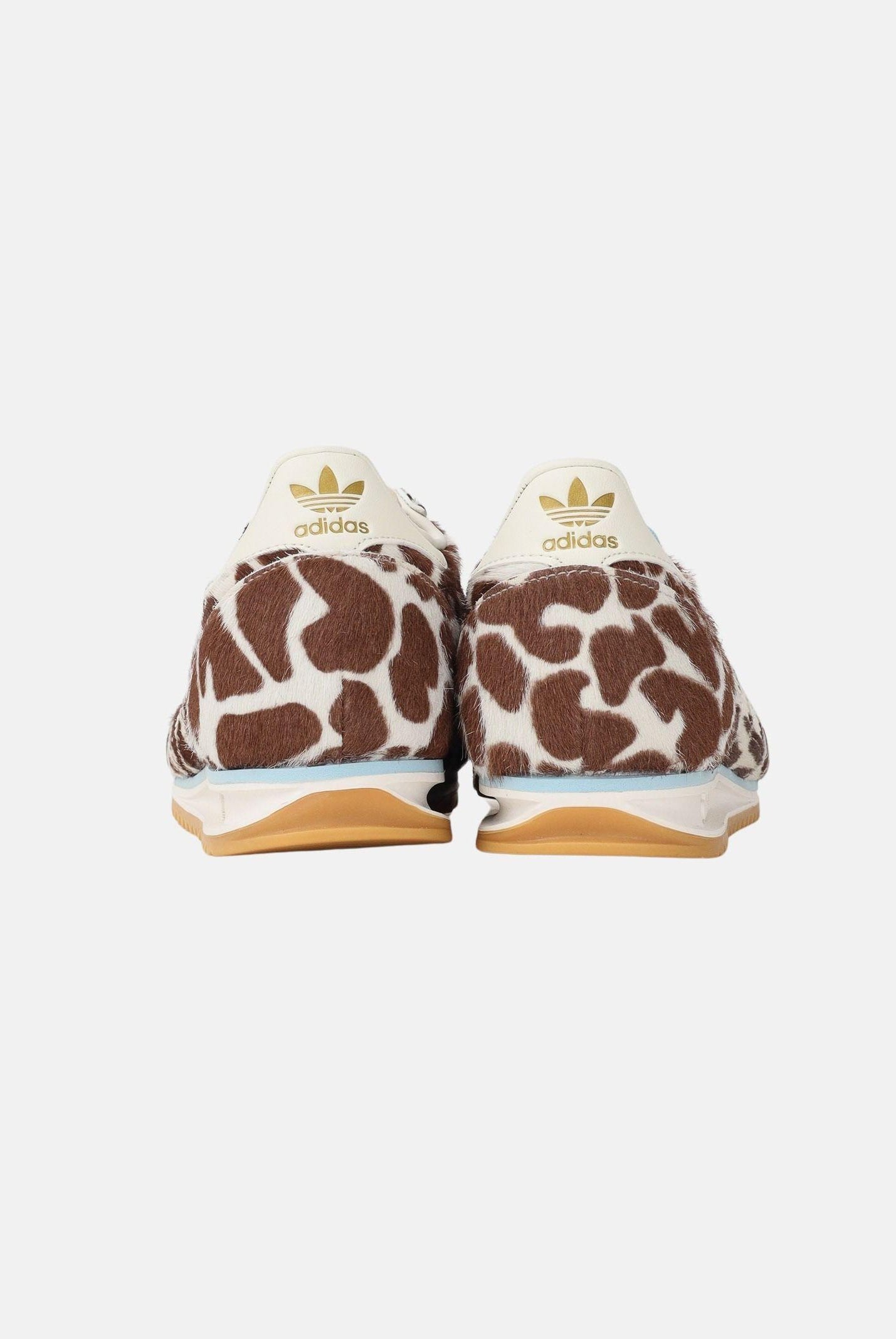 ADIDAS ORIGINALS Sneakers SL72 panna e marroni per uomo e donna con stampa giraffa KH8967 . ADIDAS ORIGINALS