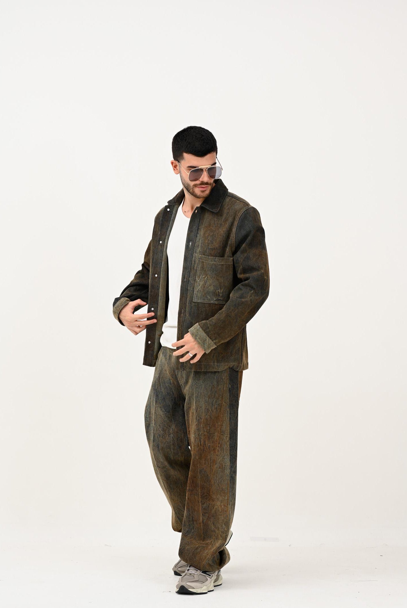 I'M BRIAN Camicia in denim vintage da uomo CA3457 0028 I'M BRIAN