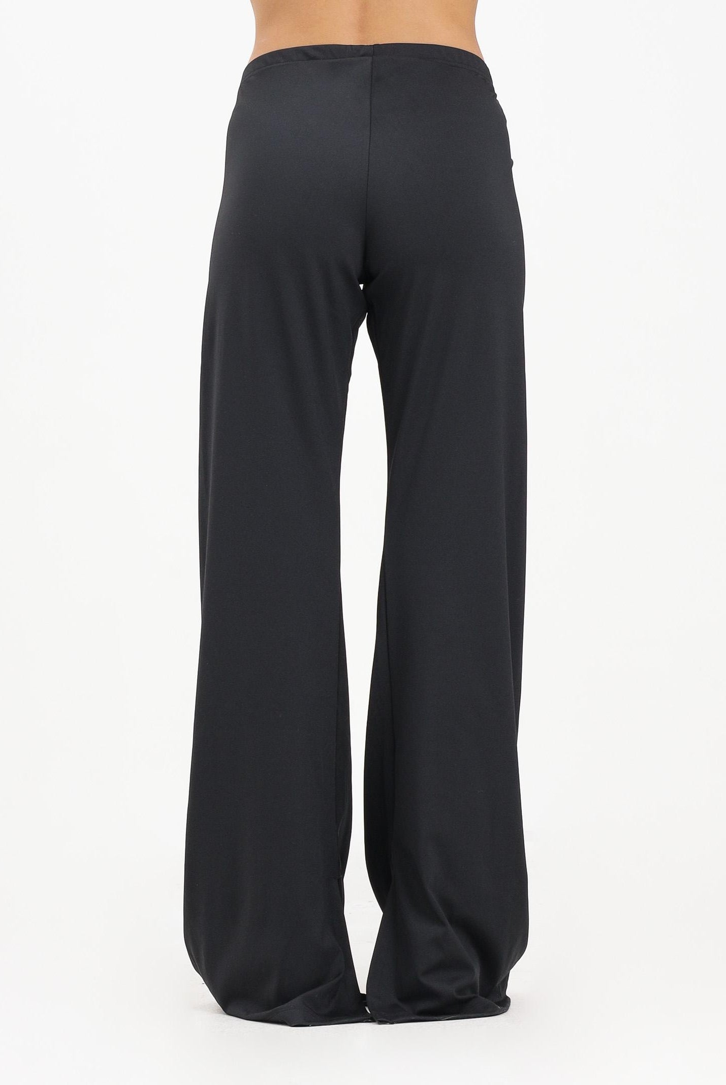 ADIDAS ORIGINALS Leggings svasati con dettagli a nastro e 3 strisce sfalsate neri da donna JX2697 ADIDAS ORIGINALS