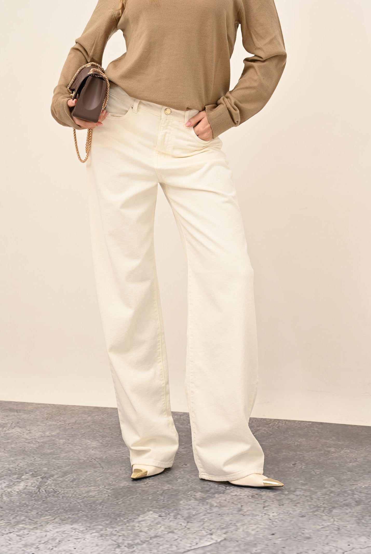 MAX MARA Jeans bianco da donna 2526136142600 008 MAX MARA