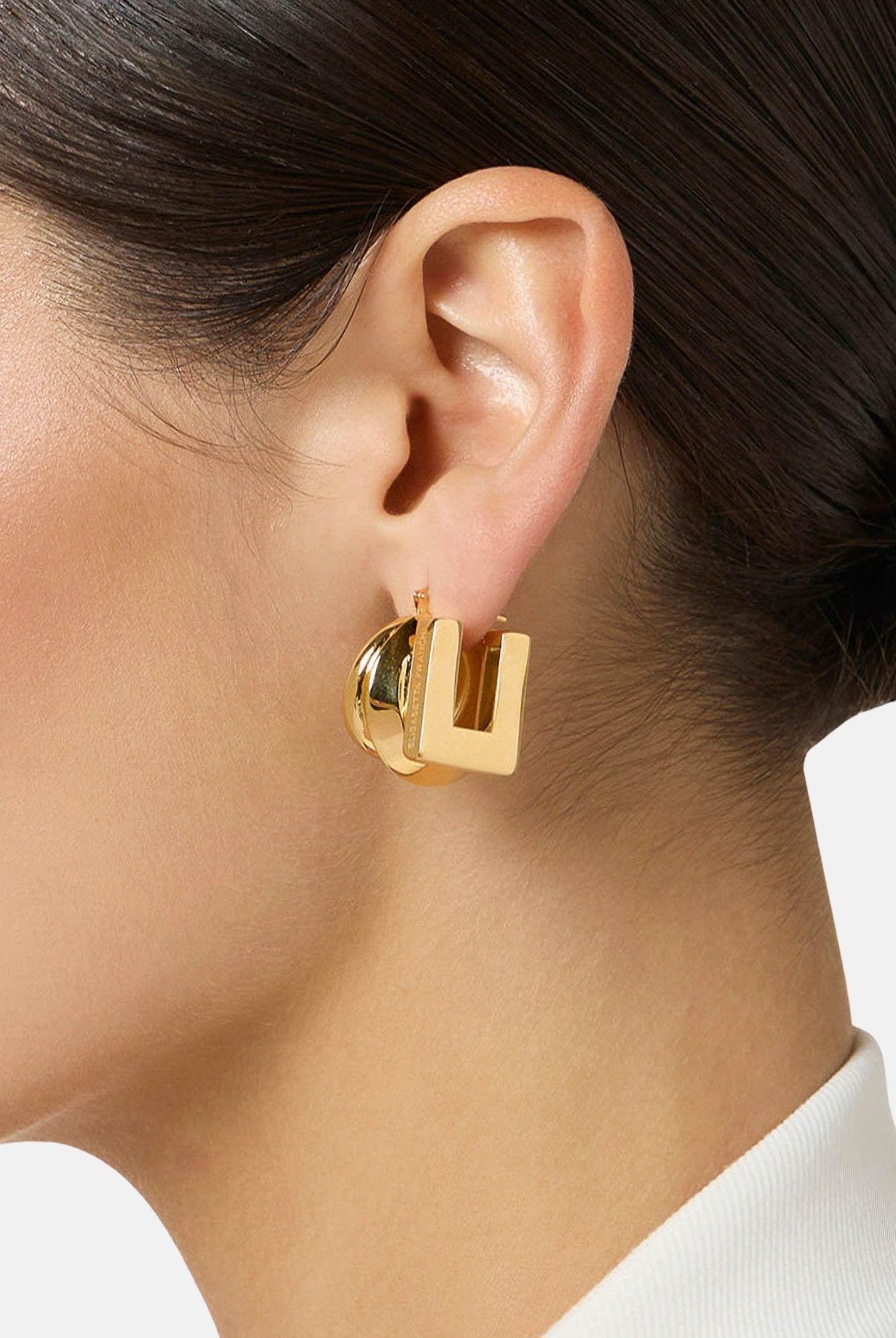 ELISABETTA FRANCHI Orecchini oro da donna con logo inciso OR05B61E2 U95 ELISABETTA FRANCHI