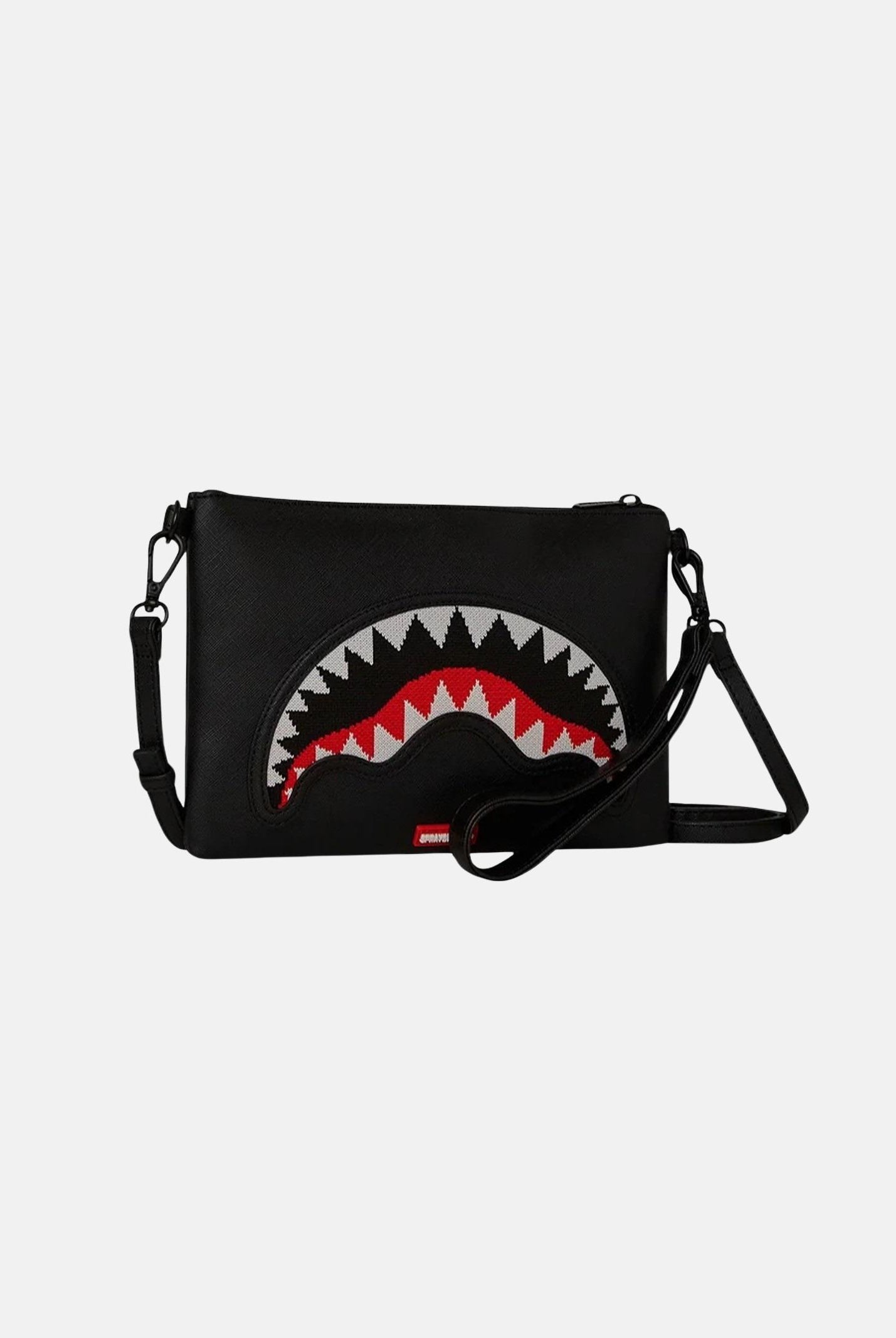 SPRAYGROUND Pochette Fly Knit Mouth nera per uomo e donna 910B8028NSZ  SPRAYGROUND