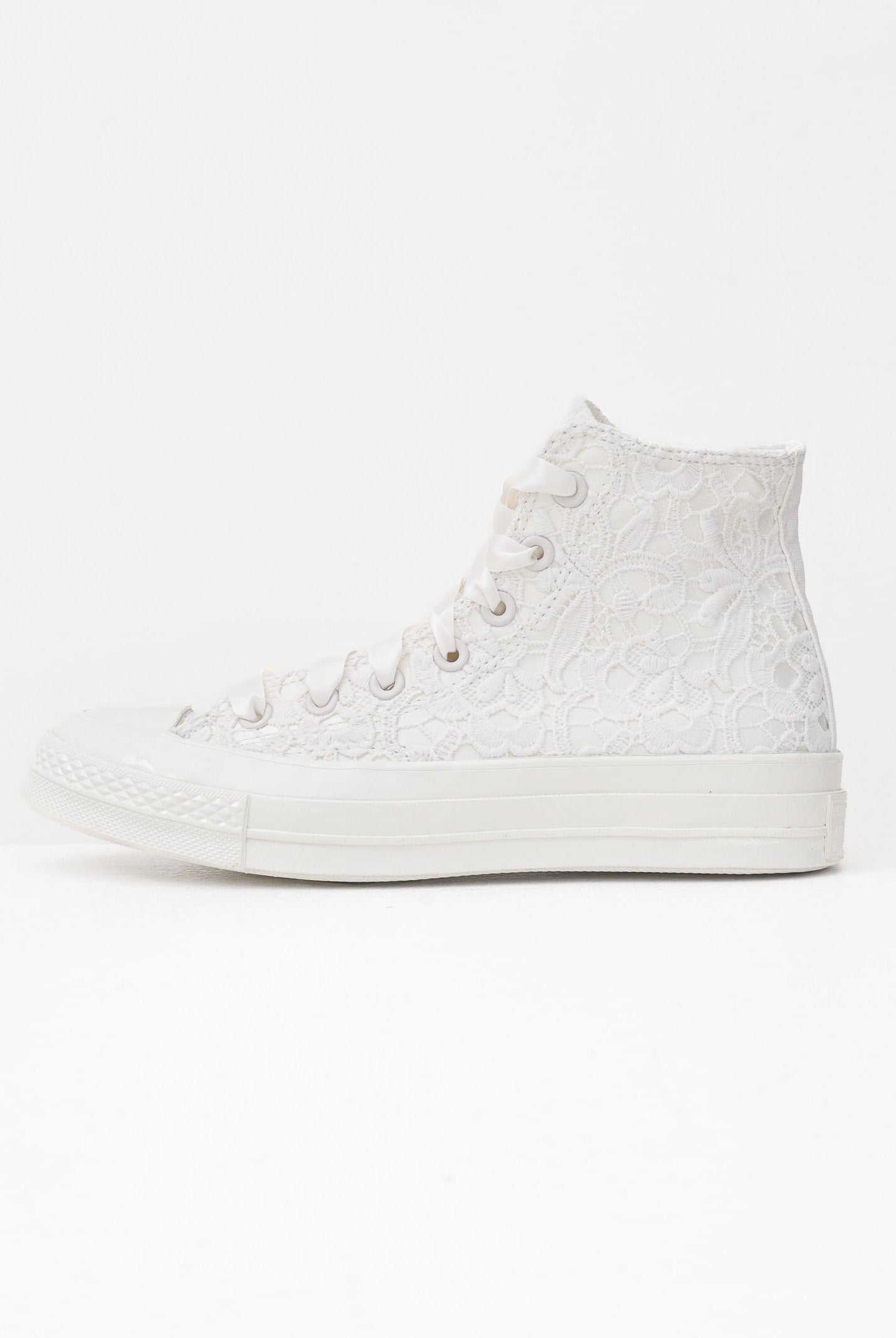 CONVERSE Sneakers Chuck 70 Crocheted Satin panna da donna A15081C CONVERSE