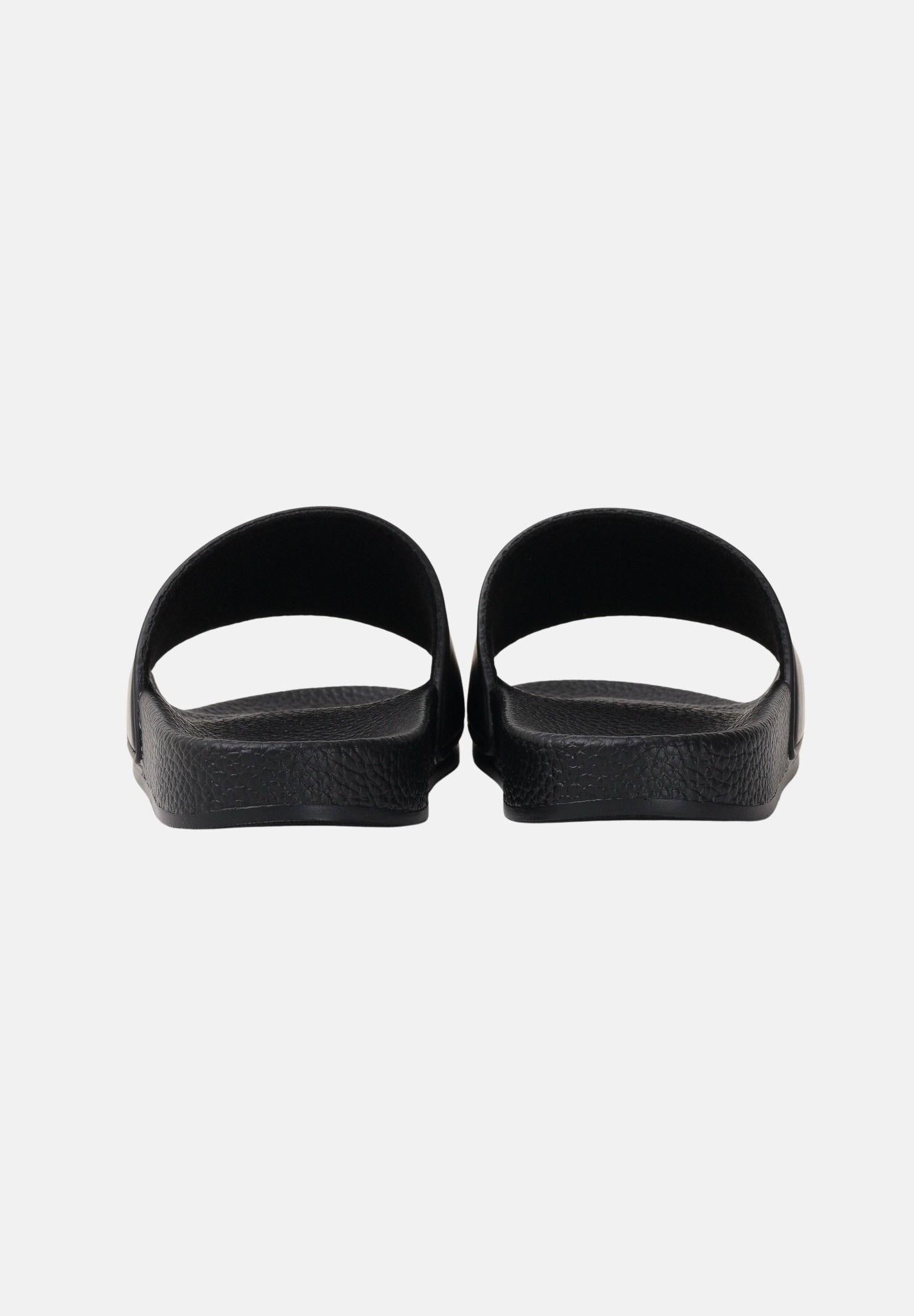 MARCELO BURLON COUNTY OF MILAN Ciabatte nere da uomo con logo COMAS2606794888 . MARCELO BURLON COUNTY OF MILAN