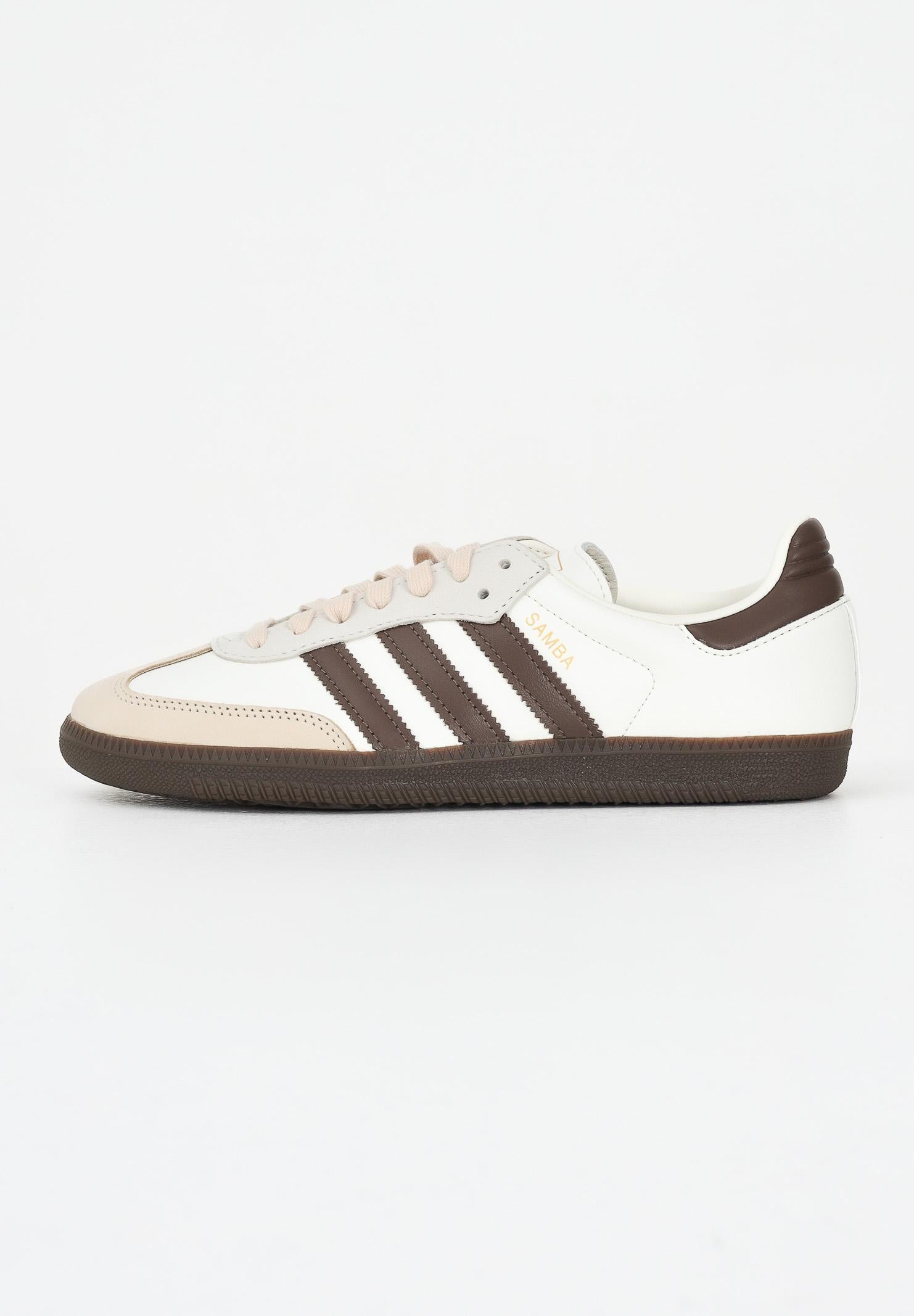 ADIDAS ORIGINALS Sneakers Samba OG panna e marrone da uomo JR8842 . ADIDAS ORIGINALS