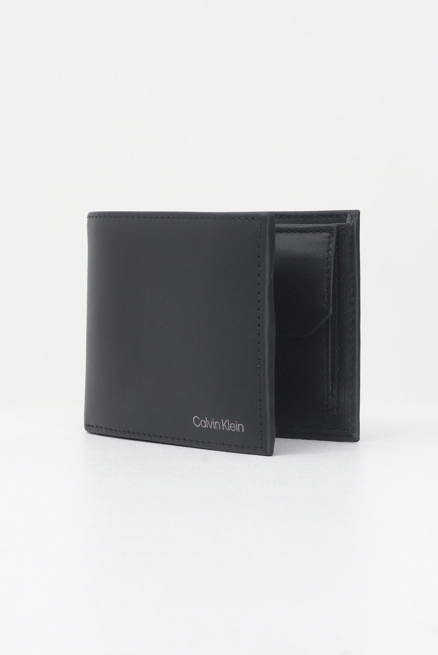 CALVIN KLEIN Portafogli nero da uomo con logo LV04D1105G UB1 CALVIN KLEIN