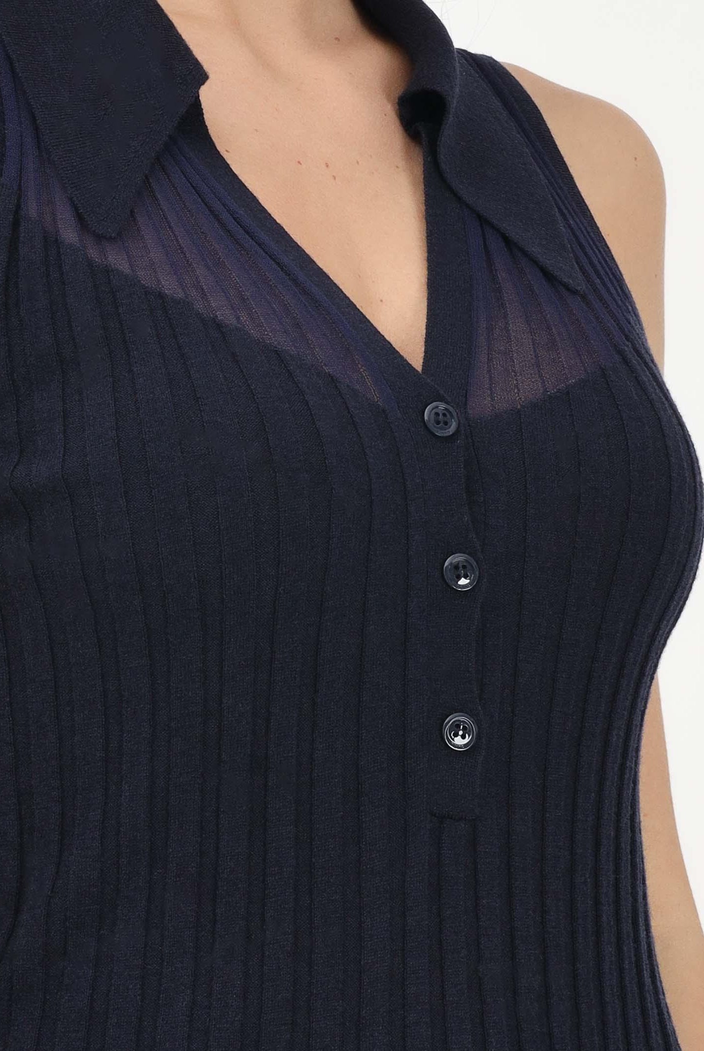 PINKO Canotta a polo FOSCHIA blu da donna 106318A34B G56 PINKO