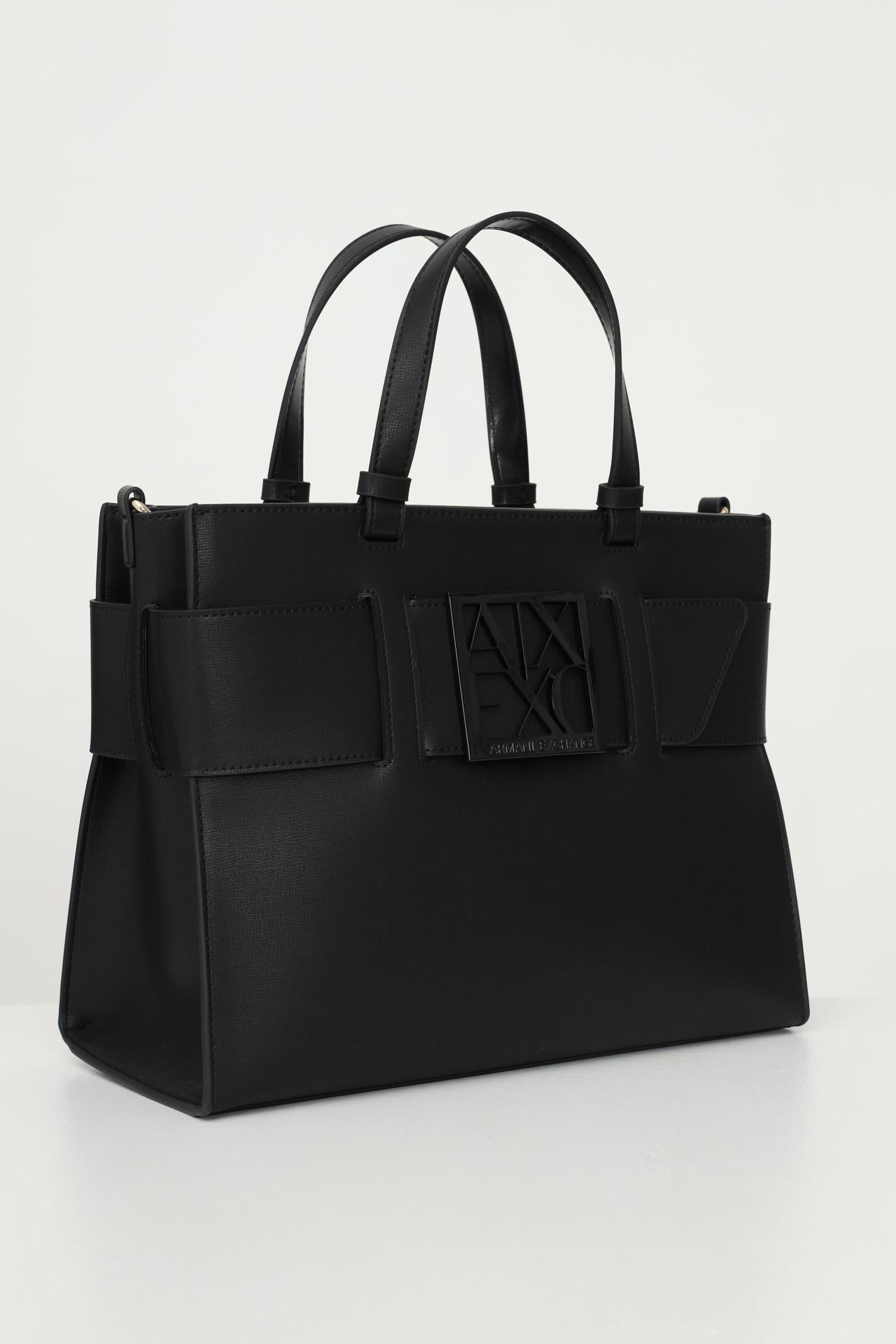 ARMANI EXCHANGE Shopper nera da donna con logo 9426890A874 00020 ARMANI EXCHANGE
