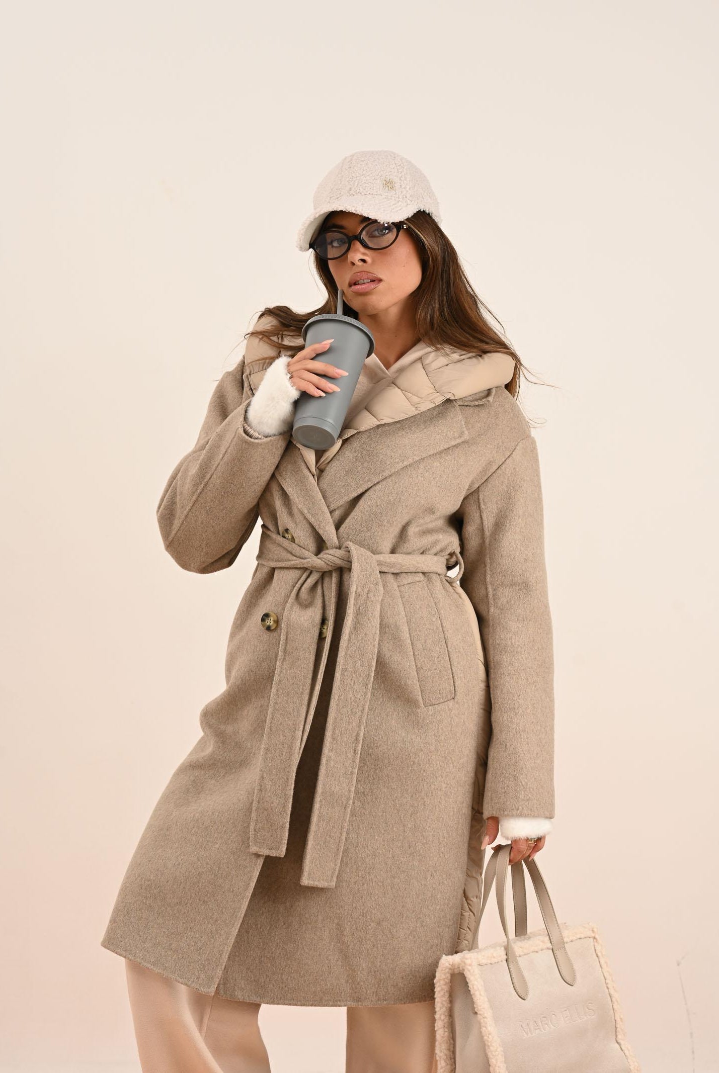 NEW ERA Cappello con visiera 9FORTY New York Yankees MLB Borg panna da donna 60691312 NEW ERA