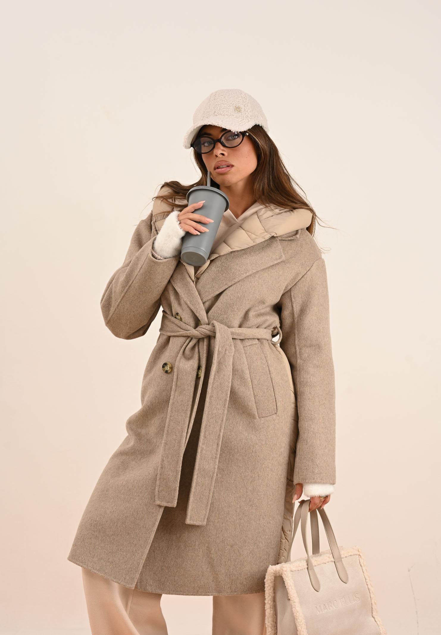 NEW ERA Cappello con visiera 9FORTY New York Yankees MLB Borg panna da donna 60691312 NEW ERA