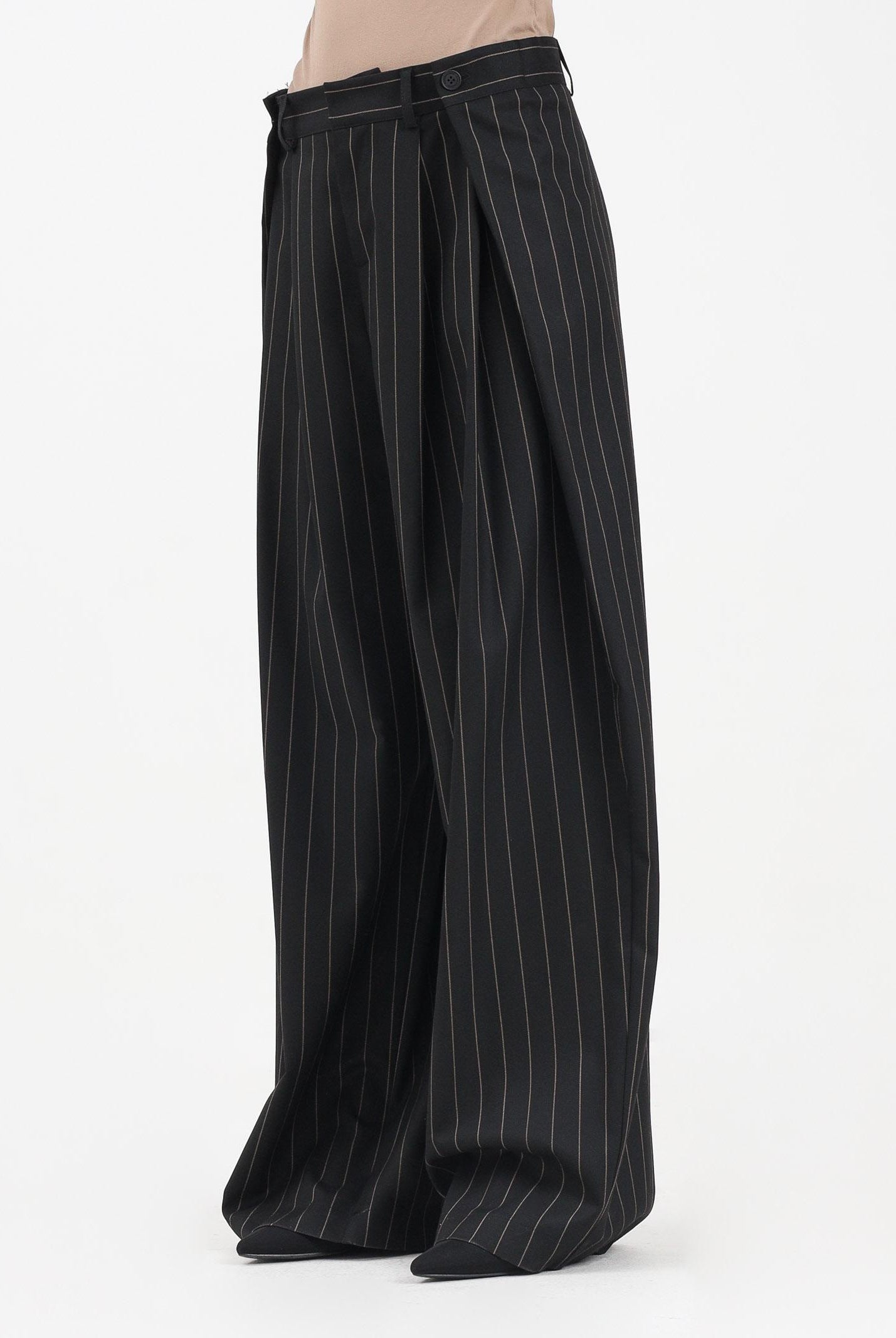 MAR DE MARGARITAS Pantalone Ashton nero da donna MMABW01397 NE01 Mar de margaritas