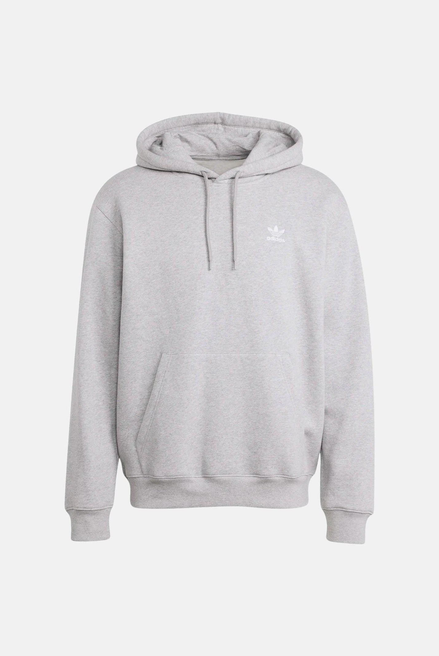 ADIDAS ORIGINALS Felpa con cappuccio Trefoil Essentials Loose grigia da uomo JV6057 . ADIDAS ORIGINALS