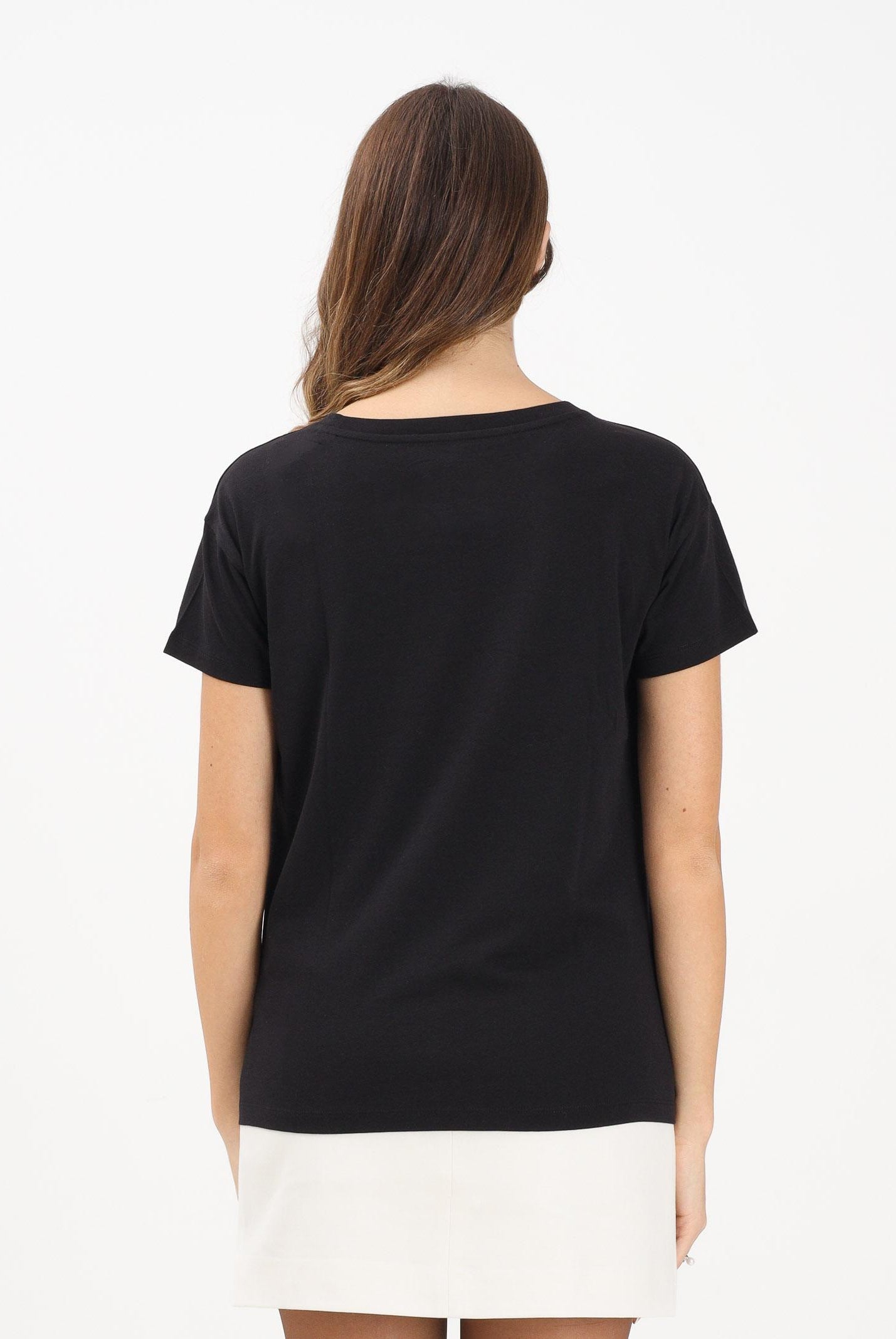 ARMANI EXCHANGE T-shirt a manica corta nera da donna con logo XW000830AF10356 UC001 ARMANI EXCHANGE