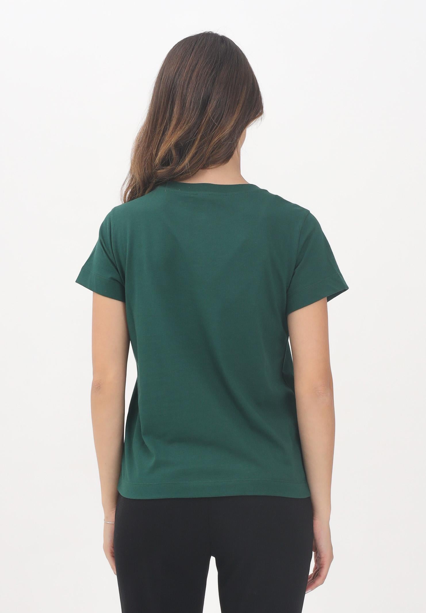 PINKO T-shirt a manica corta verde da donna con logo 100373A2RE X79 PINKO