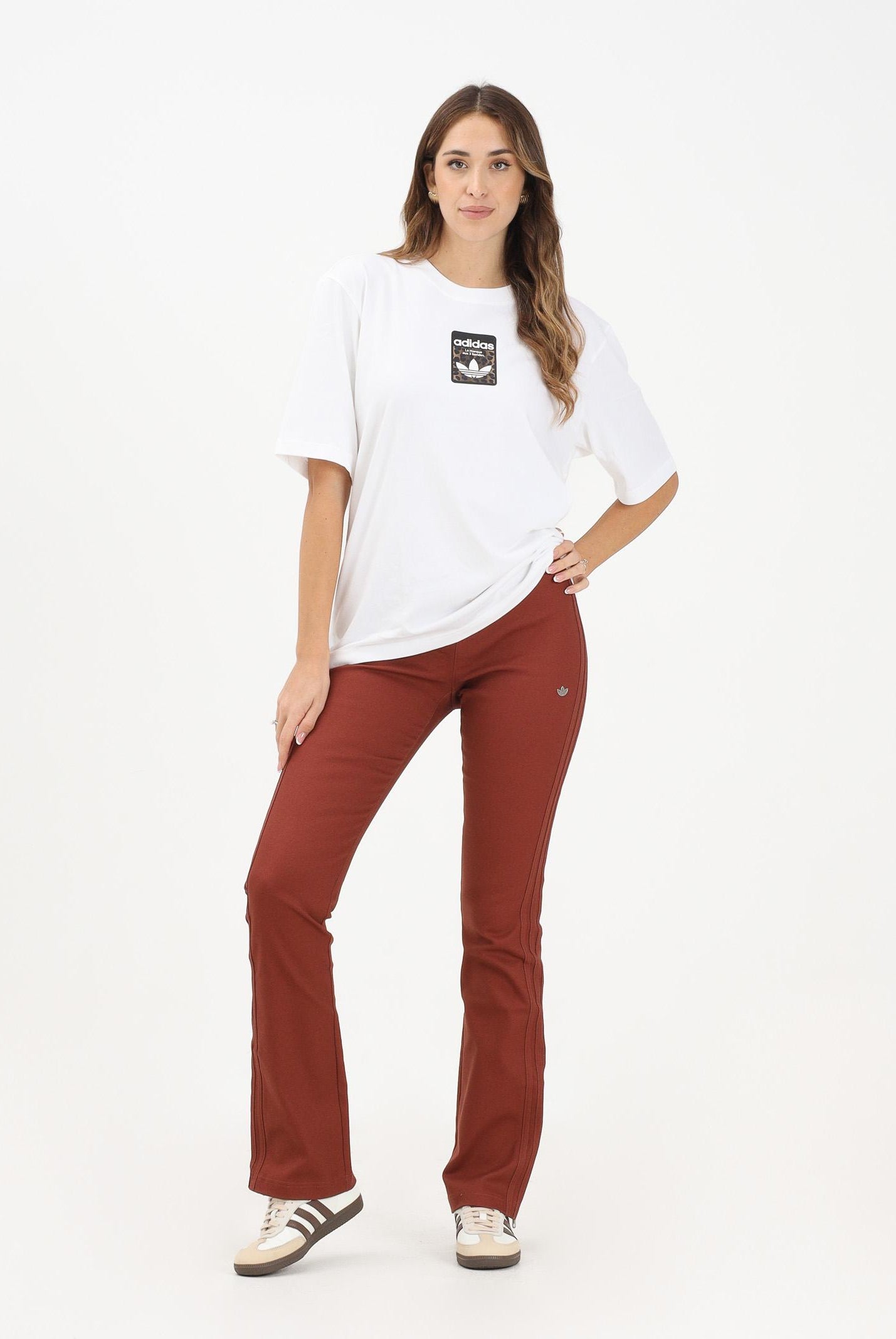 ADIDAS ORIGINALS Pantalone Premium Essentials color terracotta da donna JY2919 . ADIDAS ORIGINALS