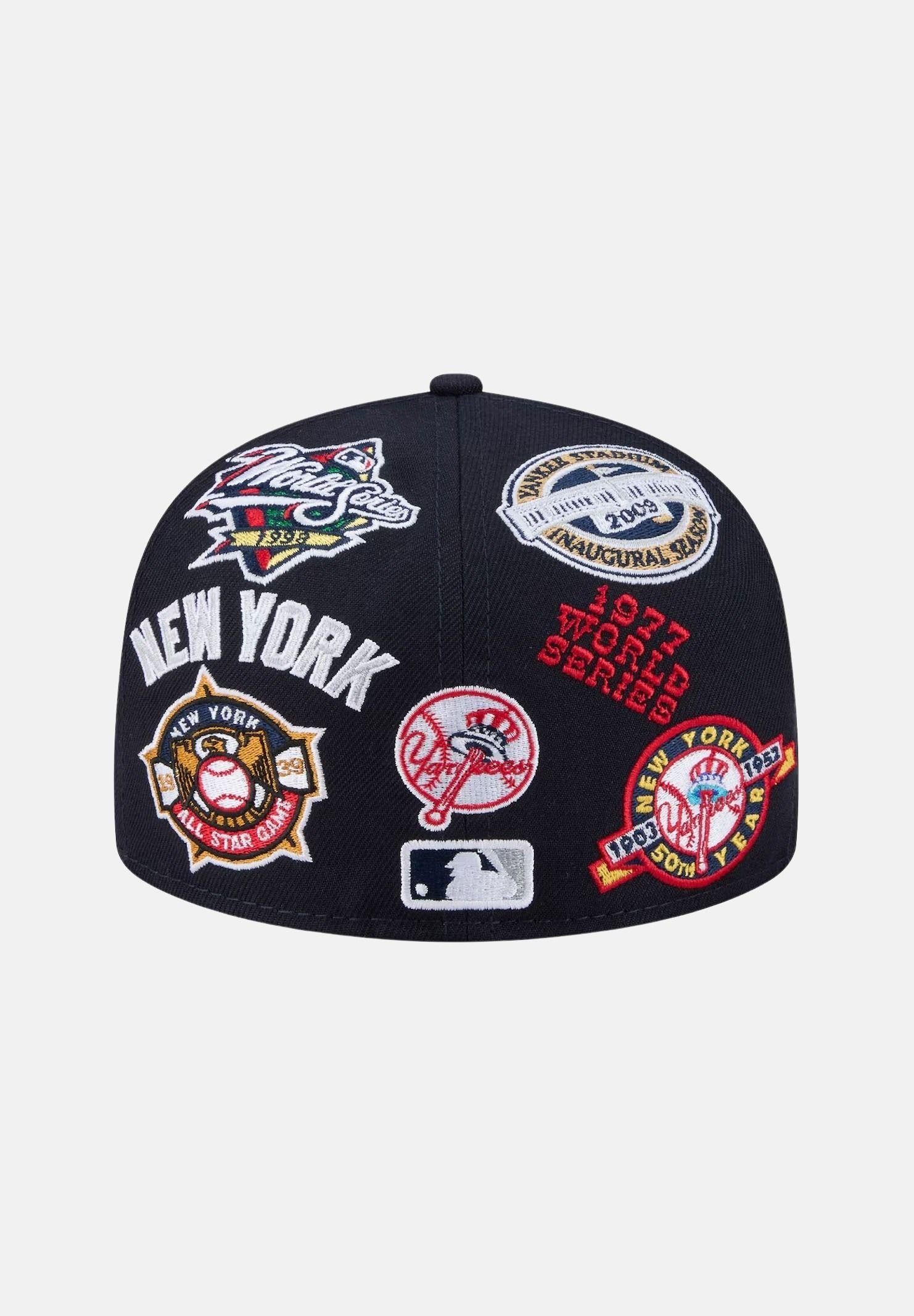 NEW ERA Cappello con visiera New York Yankees MLB All Over Team 59FIFTY blu da uomo 60803445 . NEW ERA