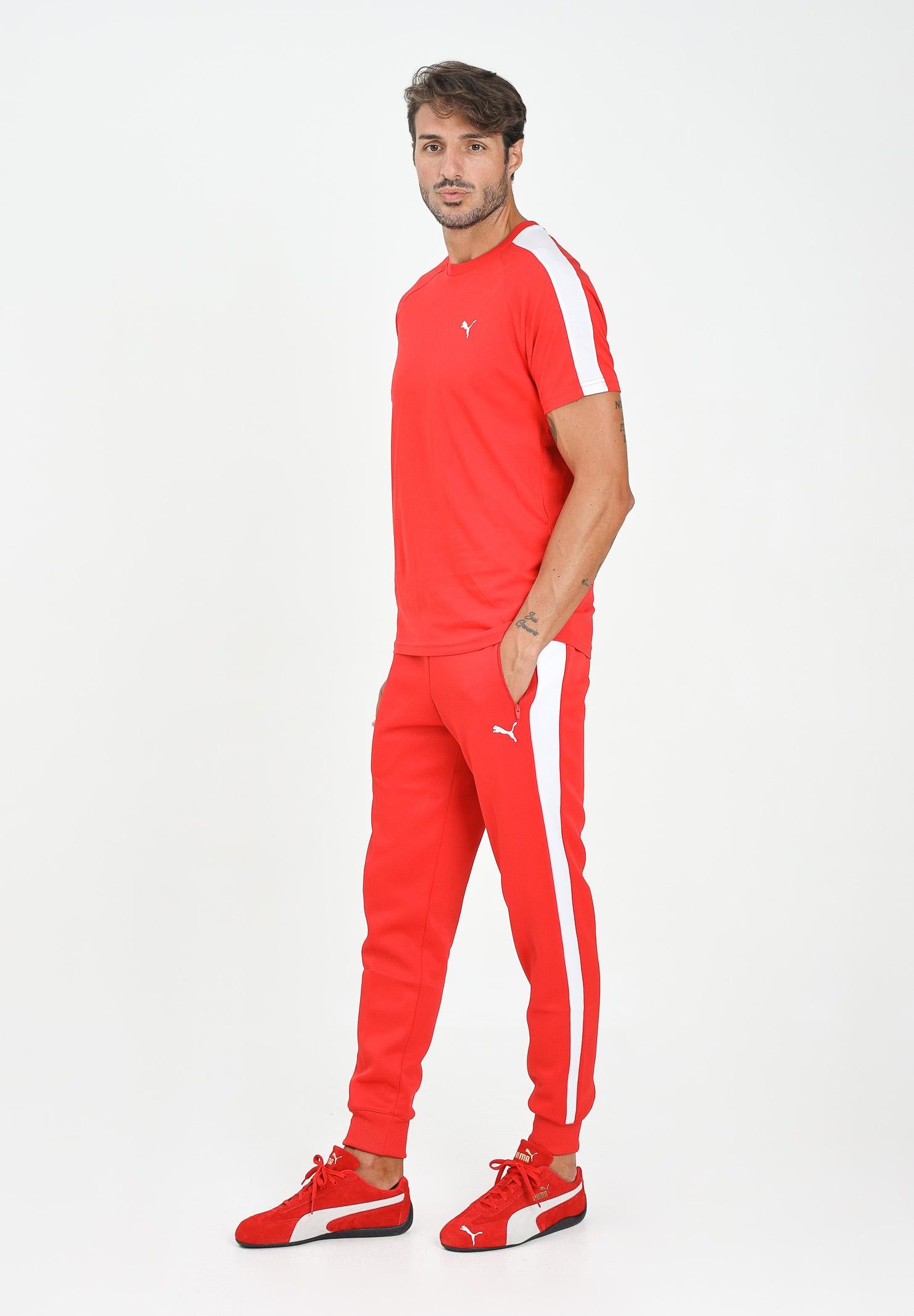 PUMA Pantalone sportivo T7 ALWAYS ON rosso da uomo 629588 11 PUMA