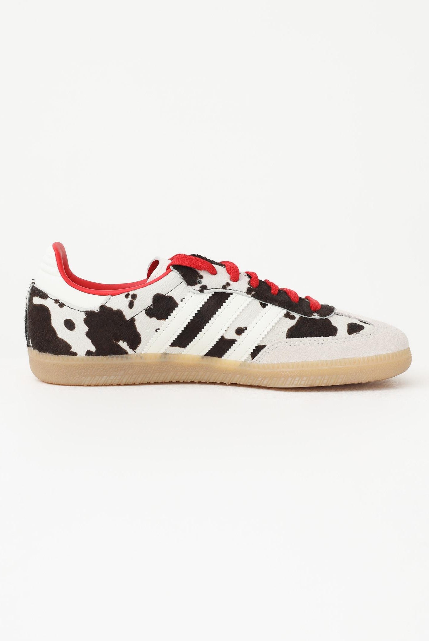 ADIDAS ORIGINALS Sneakers SAMBA OG panna per uomo e donna con fantasia muccata KI6956 . ADIDAS ORIGINALS