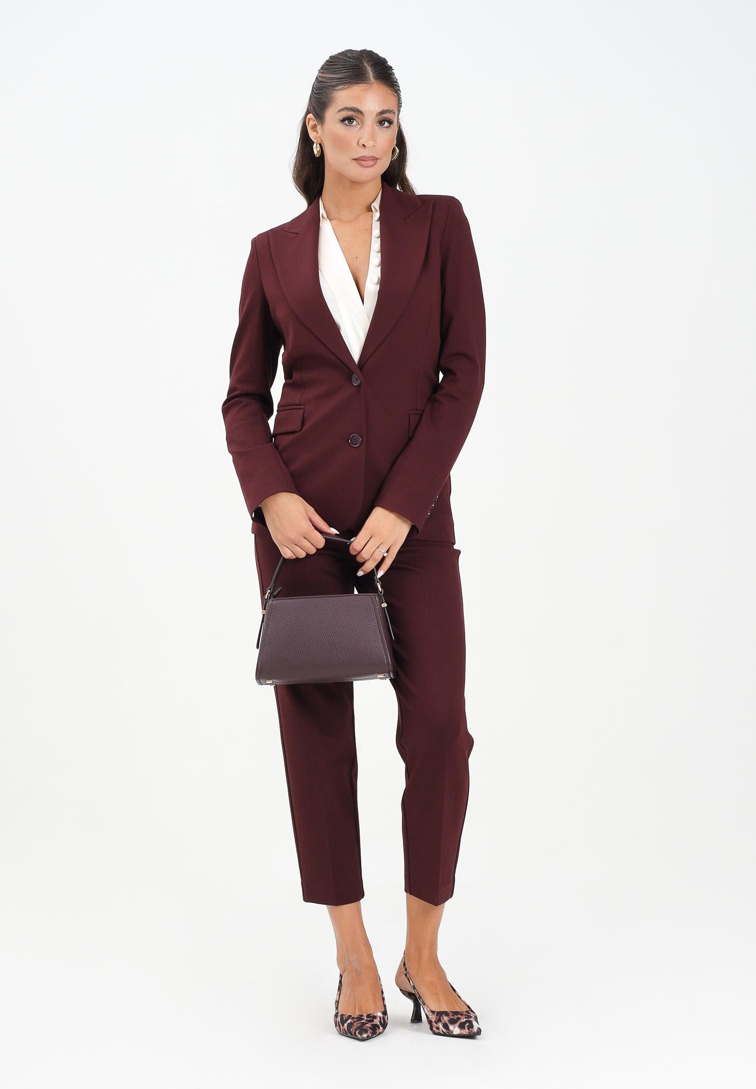 VICOLO Pantalone elegante bordeaux da donna TF0229 FU38 VICOLO