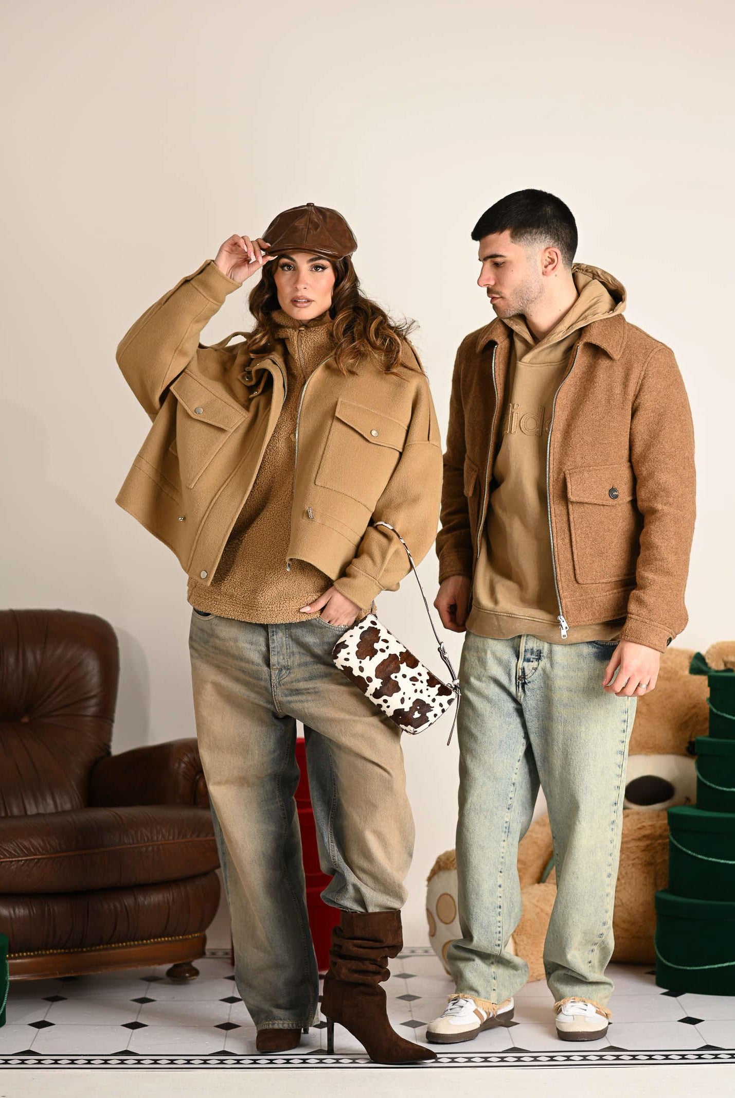 PINKO Caban cammello da donna 105341A2XM CAM PINKO