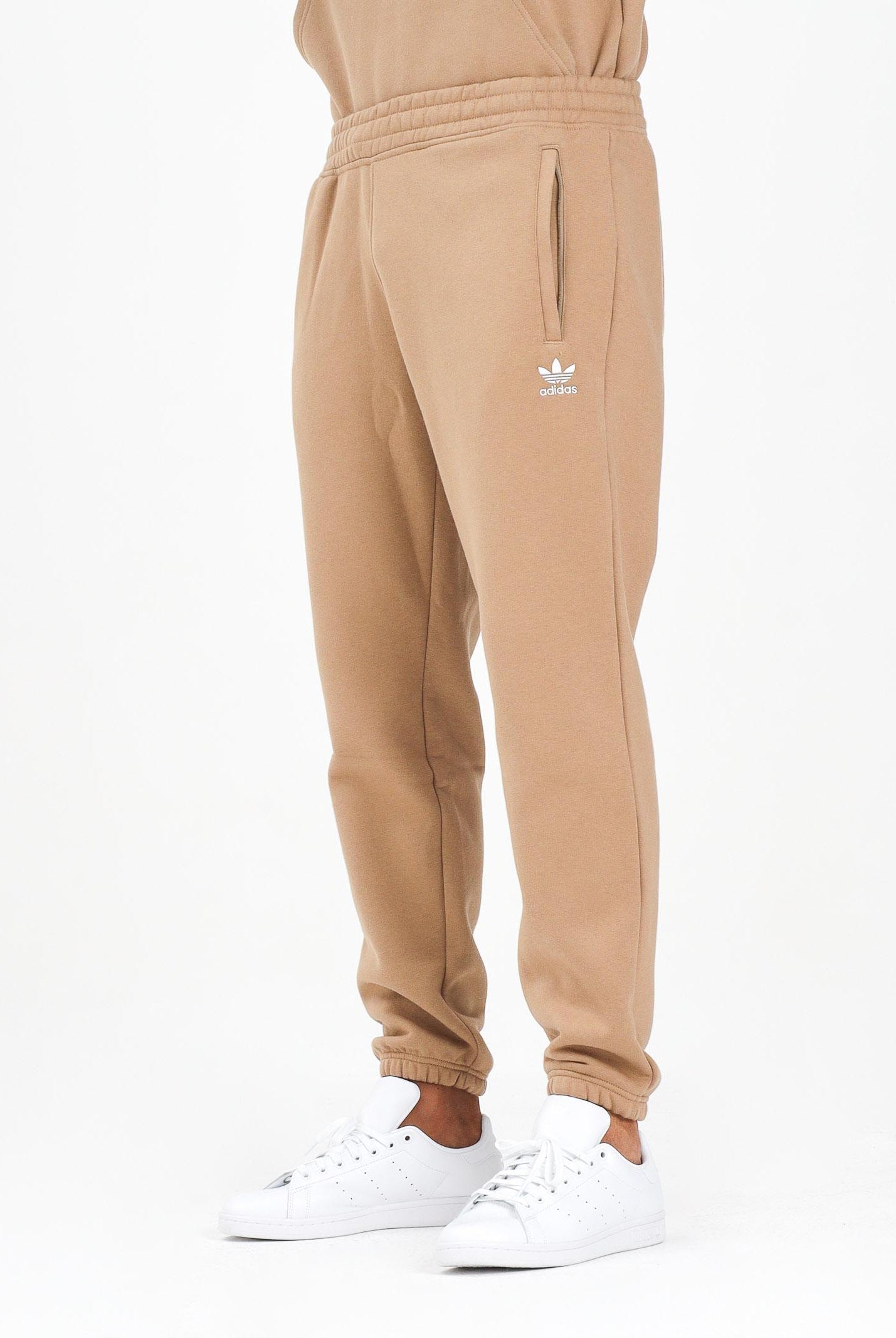 ADIDAS ORIGINALS Pantalone sportivo Trefoil Essentials beige da uomo JW3614 ADIDAS ORIGINALS