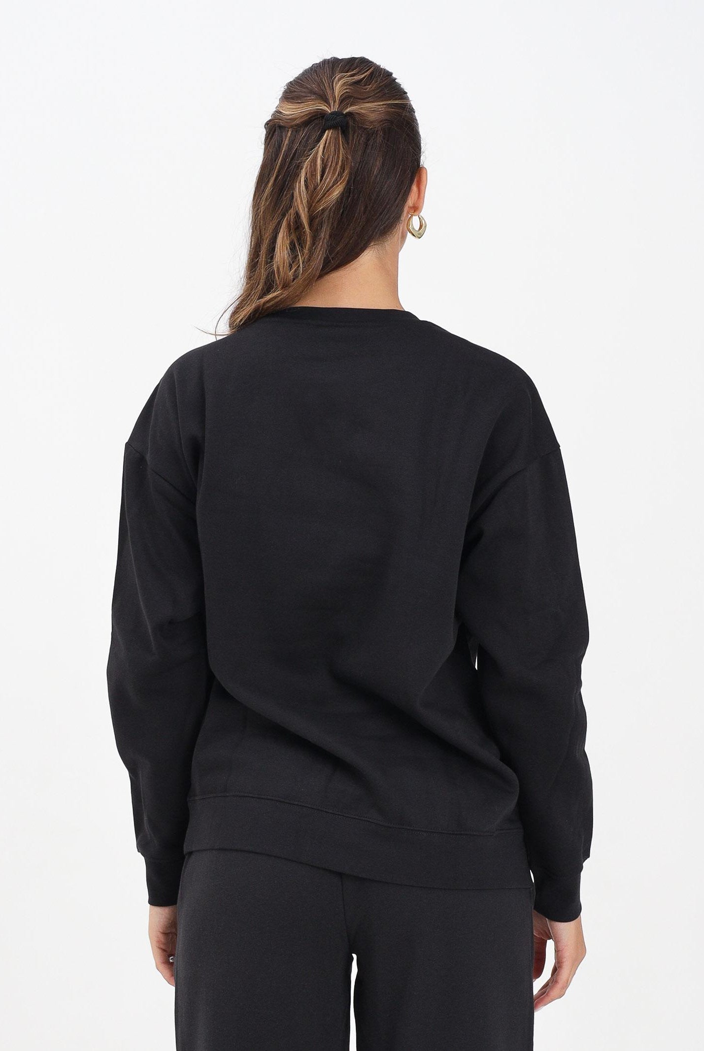 PUMA Felpa girocollo ESS N. 1 nera da donna 633268 01 PUMA