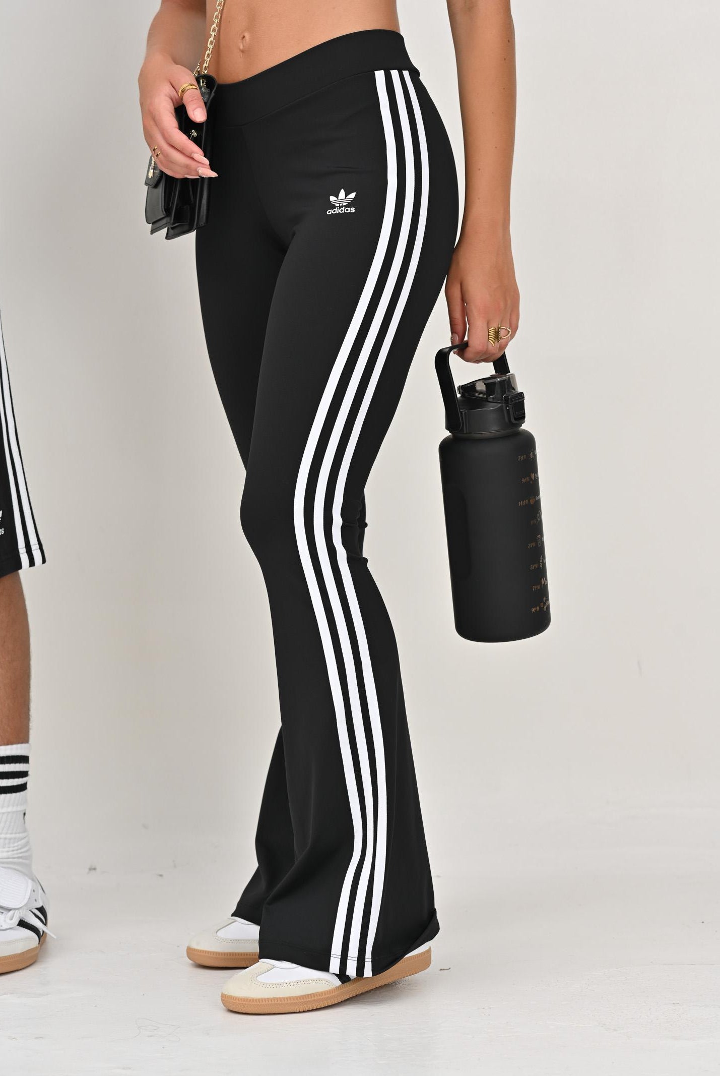 ADIDAS ORIGINALS Leggings sportivo Flared nero da donna IN1100 ADIDAS ORIGINALS