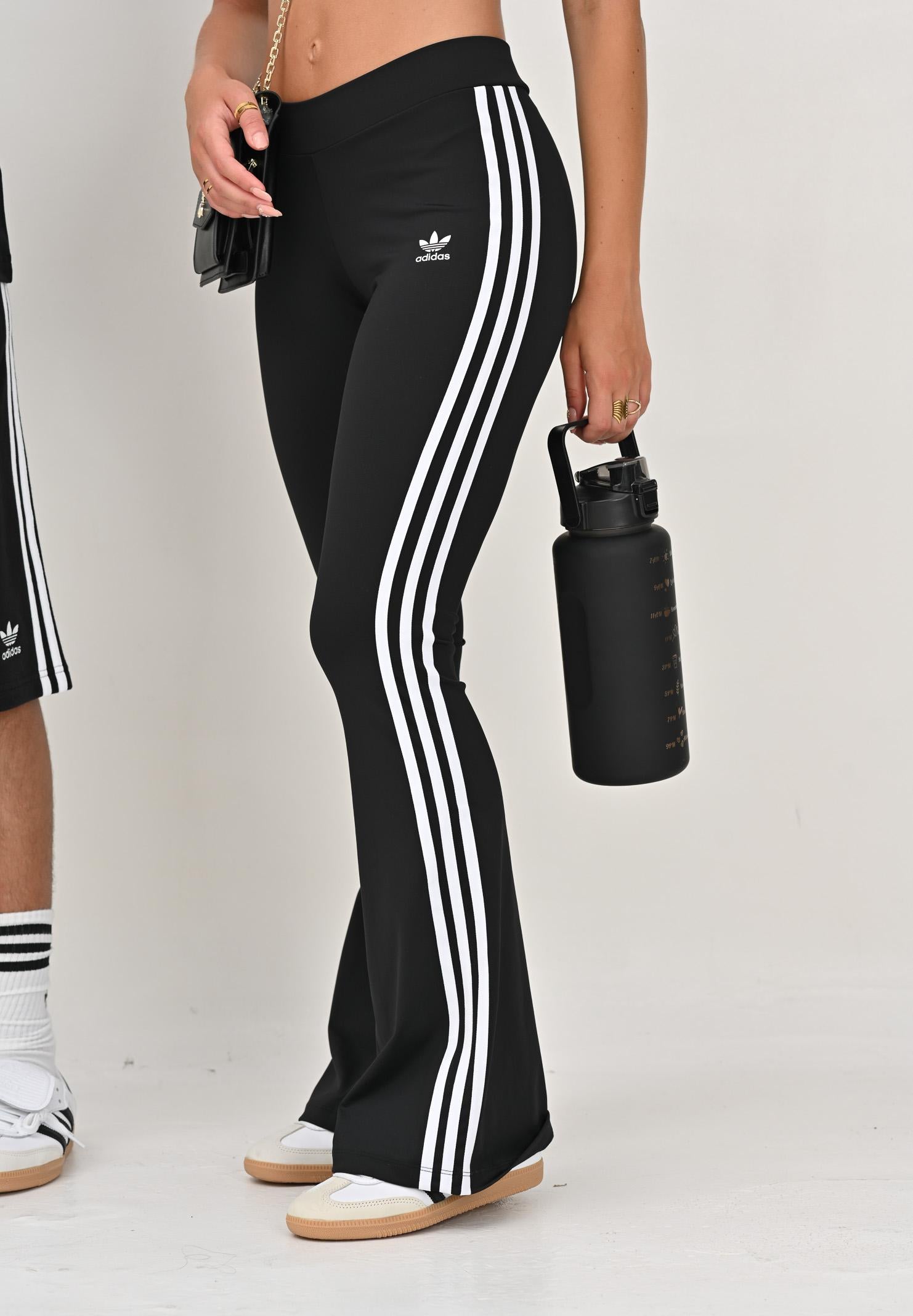 ADIDAS ORIGINALS Leggings sportivo Flared nero da donna IN1100 ADIDAS ORIGINALS