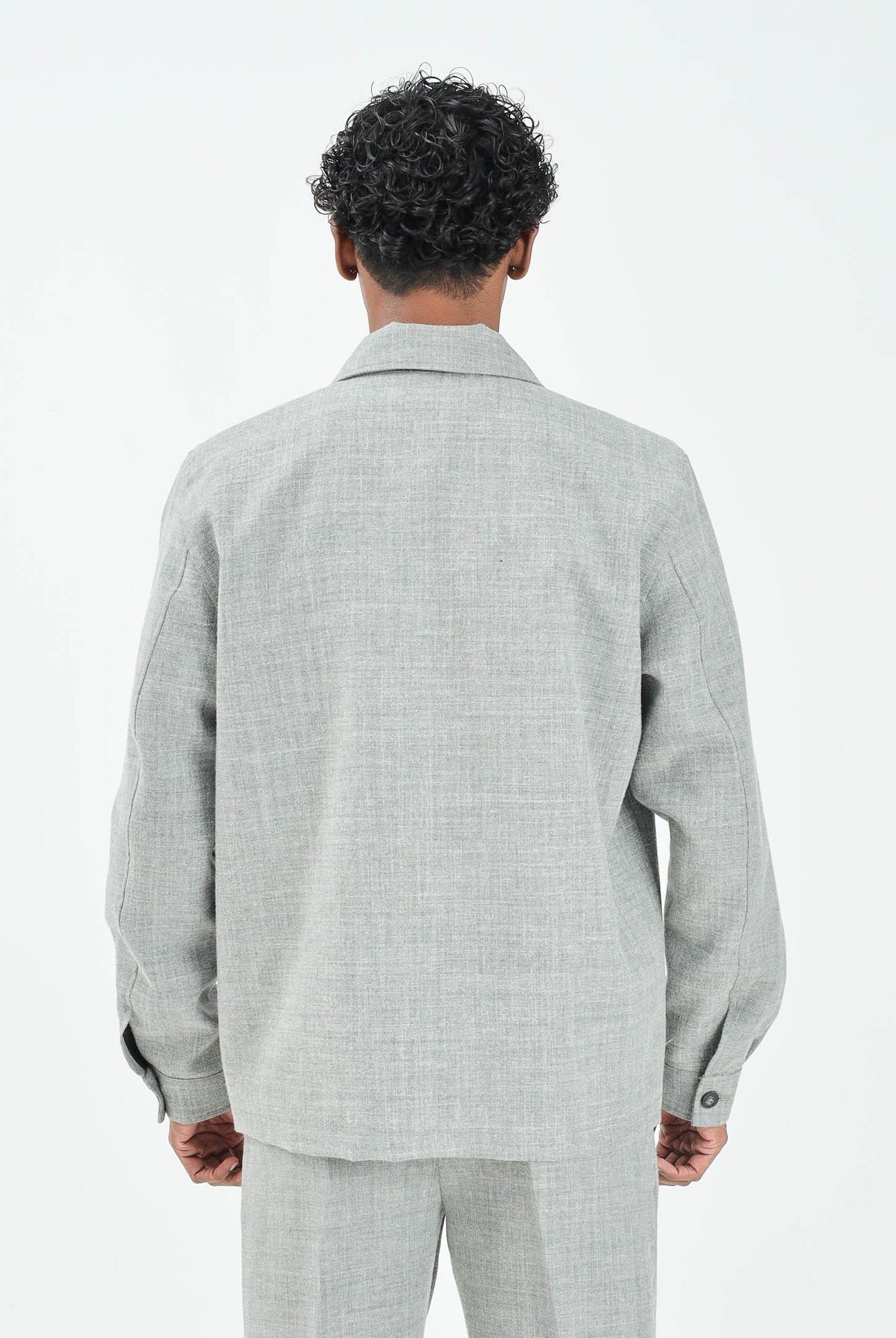 I'M BRIAN Camicia a manica lunga grigia da uomo CA3423 GRIG I'M BRIAN