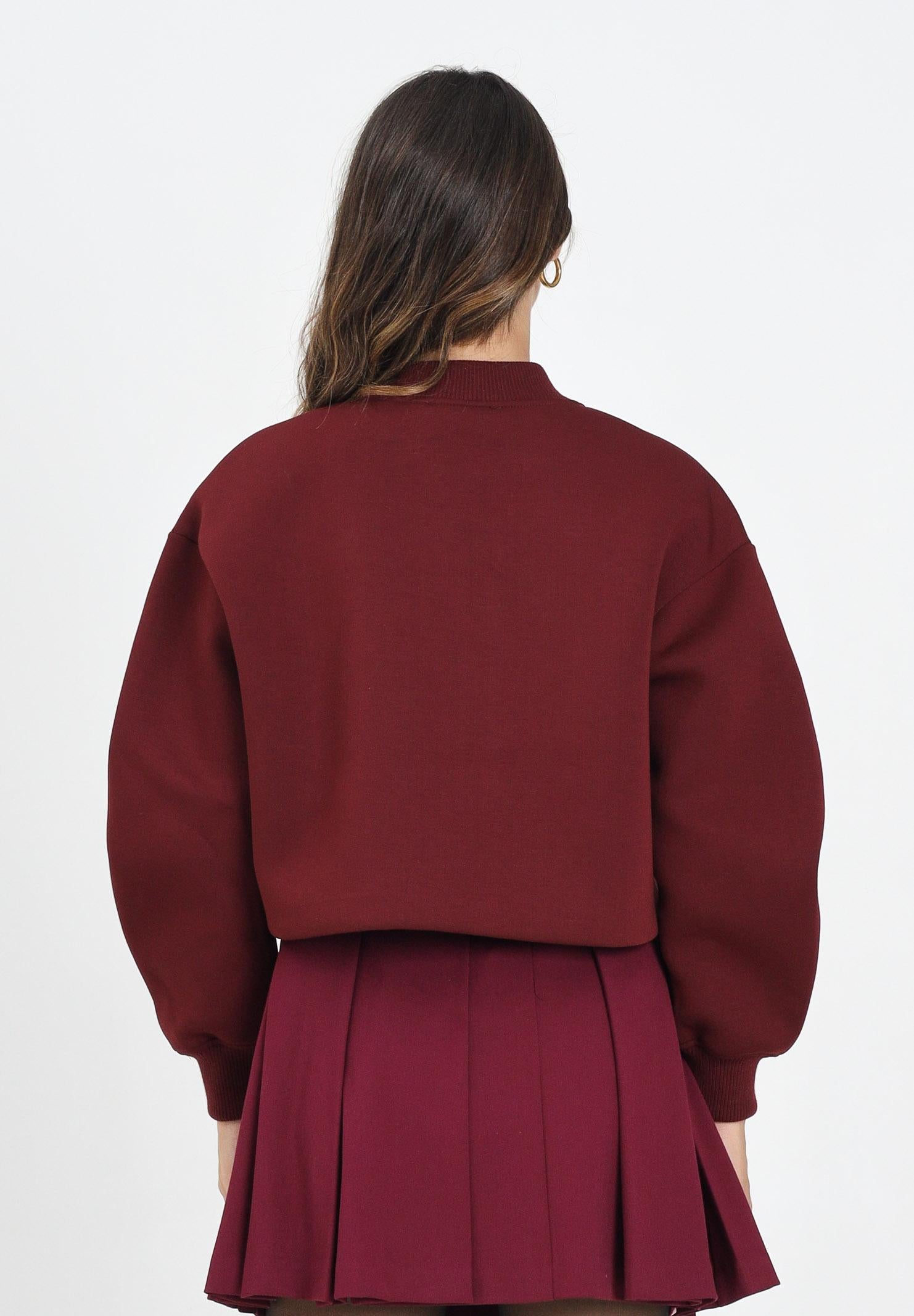 CALVIN KLEIN JEANS Bomber bordeaux da donna con logo LV047C524GVLP CALVIN KLEIN JEANS