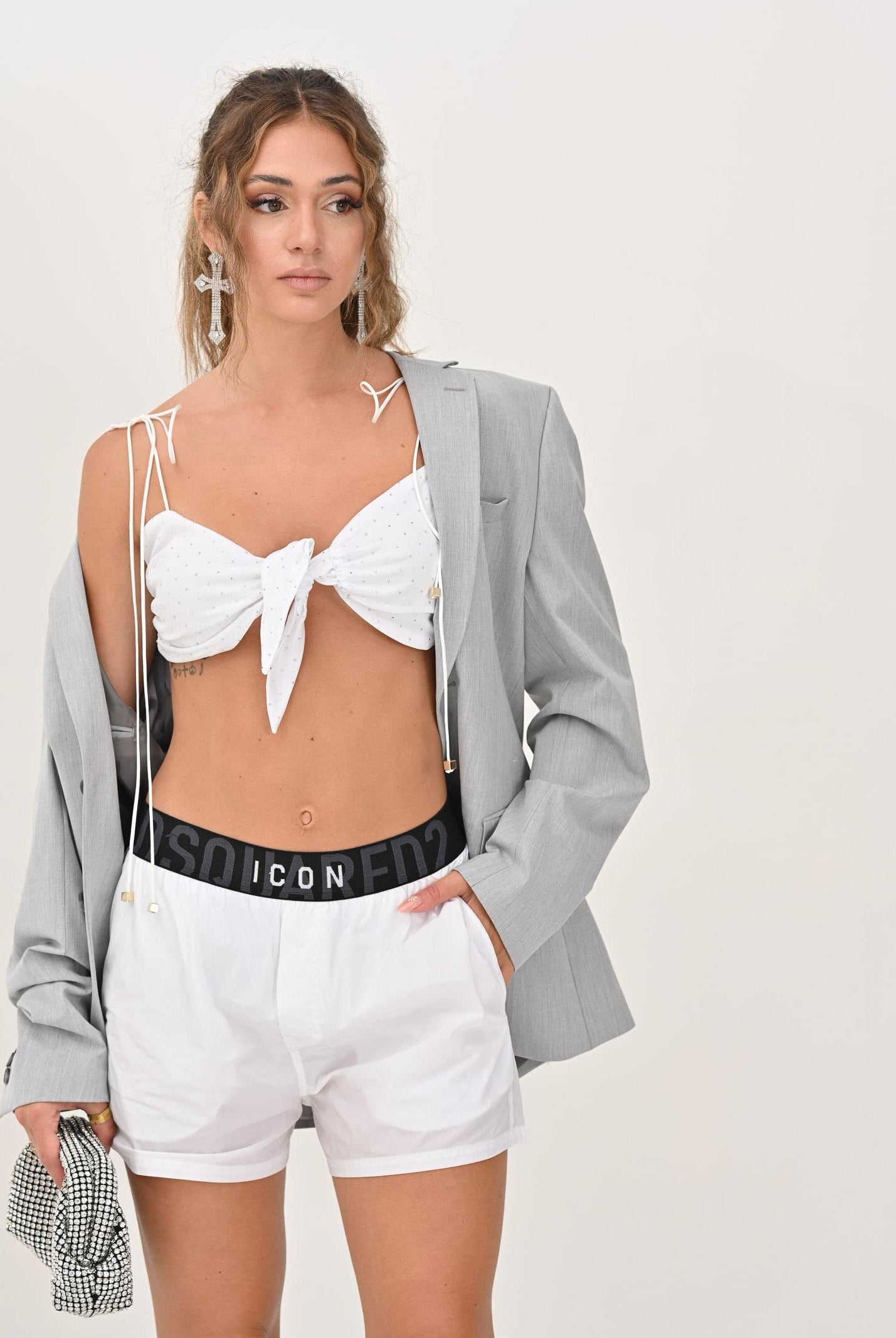 SANTAS Top ICE CREAM bianco da donna PV25014 BIANCO SANTAS