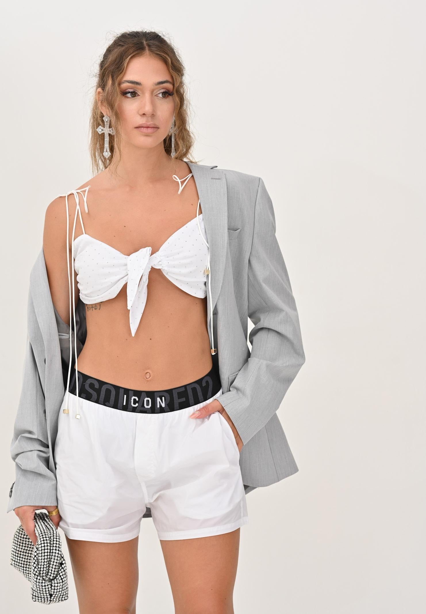 SANTAS Top ICE CREAM bianco da donna PV25014 BIANCO SANTAS