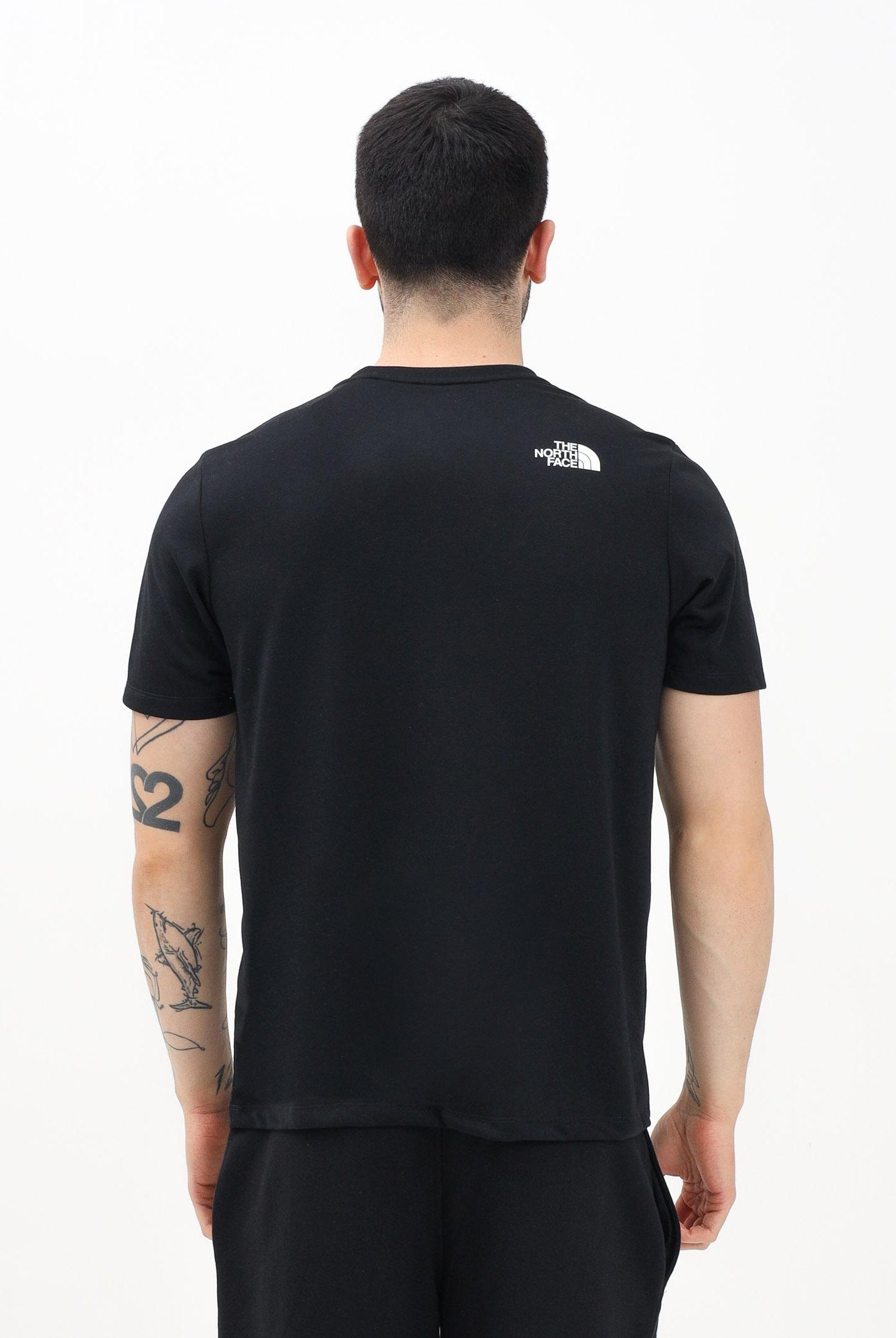 THE NORTH FACE T-shirt a manica corta Foundation Mountain Coordinates nera da uomo NF0A8BQXJK31 THE NORTH FACE