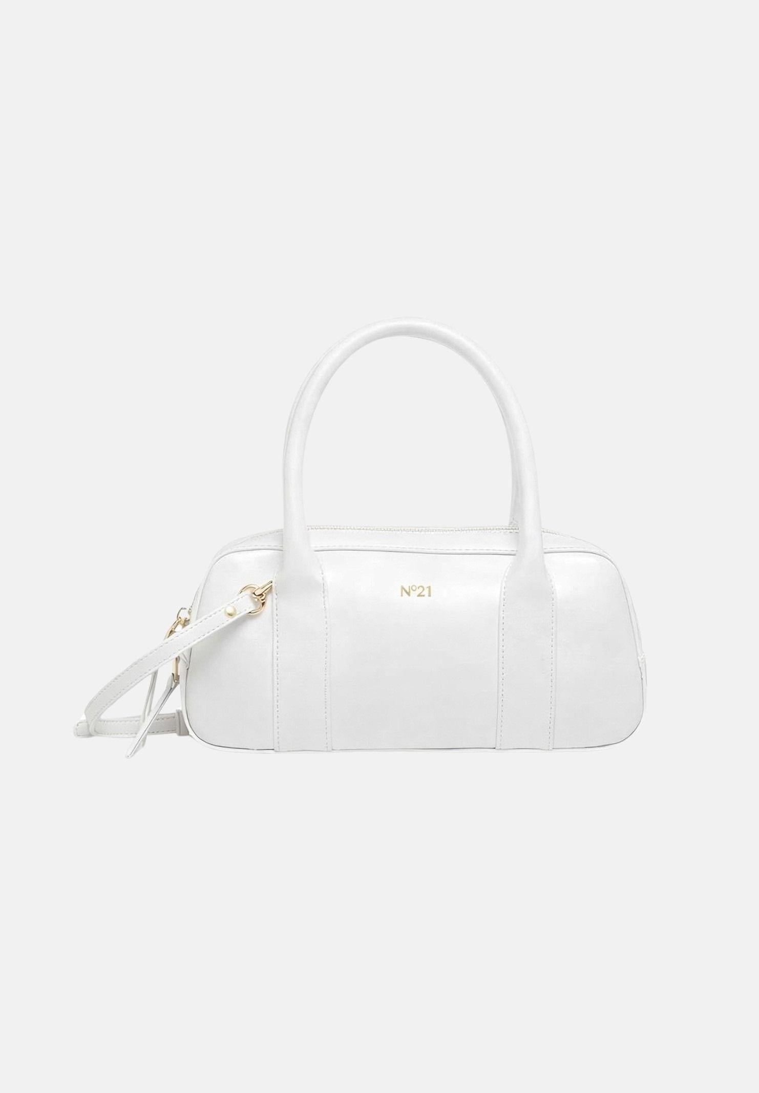 N21 Borsa a spalla bianca da donna con forma strutturata N210D1N0246 0N100 N21