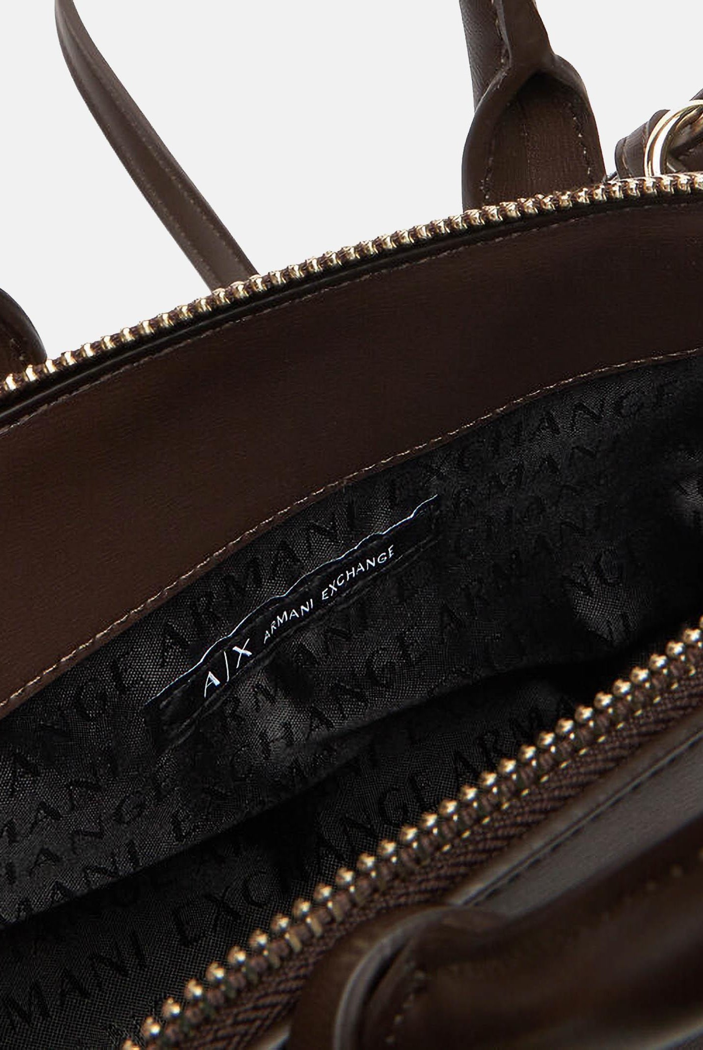 ARMANI EXCHANGE Borsa a mano marrone da donna con lucchetto XW000395AF12040 U6304 ARMANI EXCHANGE