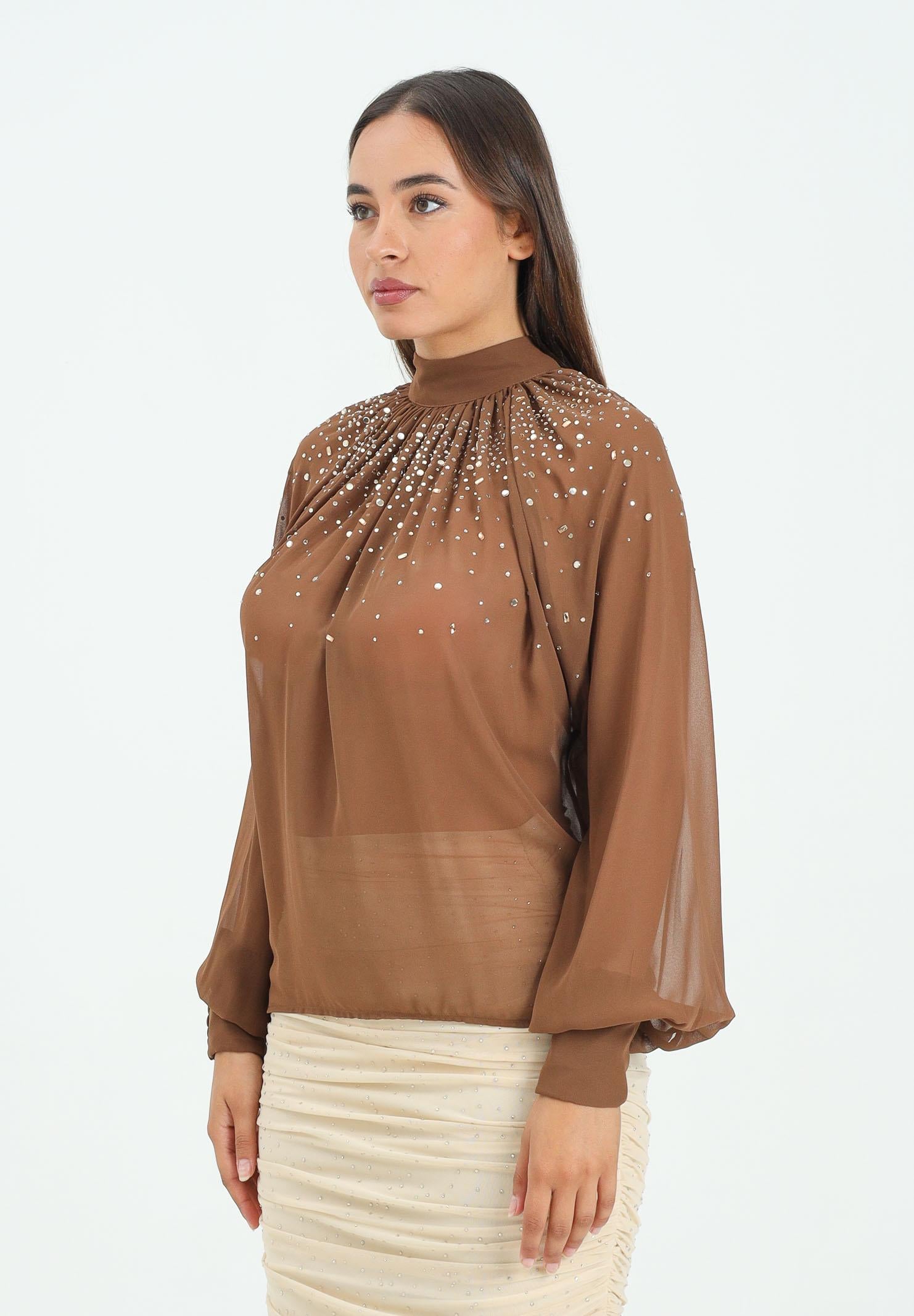 ALMA SANCHEZ Blusa Botes nocciola da donna AS2526030G 128 ALMA SANCHEZ