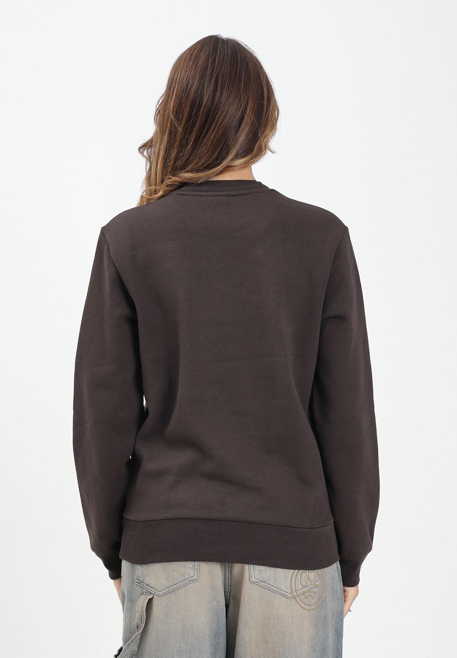 LACOSTE Felpa girocollo marrone per uomo e donna con logo SH9608 SKB LACOSTE