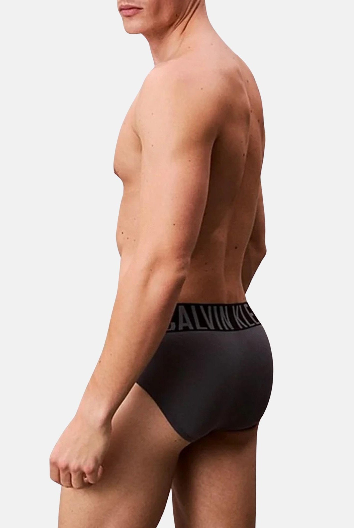 CALVIN KLEIN Set da 3 slip verde acqua, nero e grigio scuro da uomo 000NB3607A ZDB CALVIN KLEIN