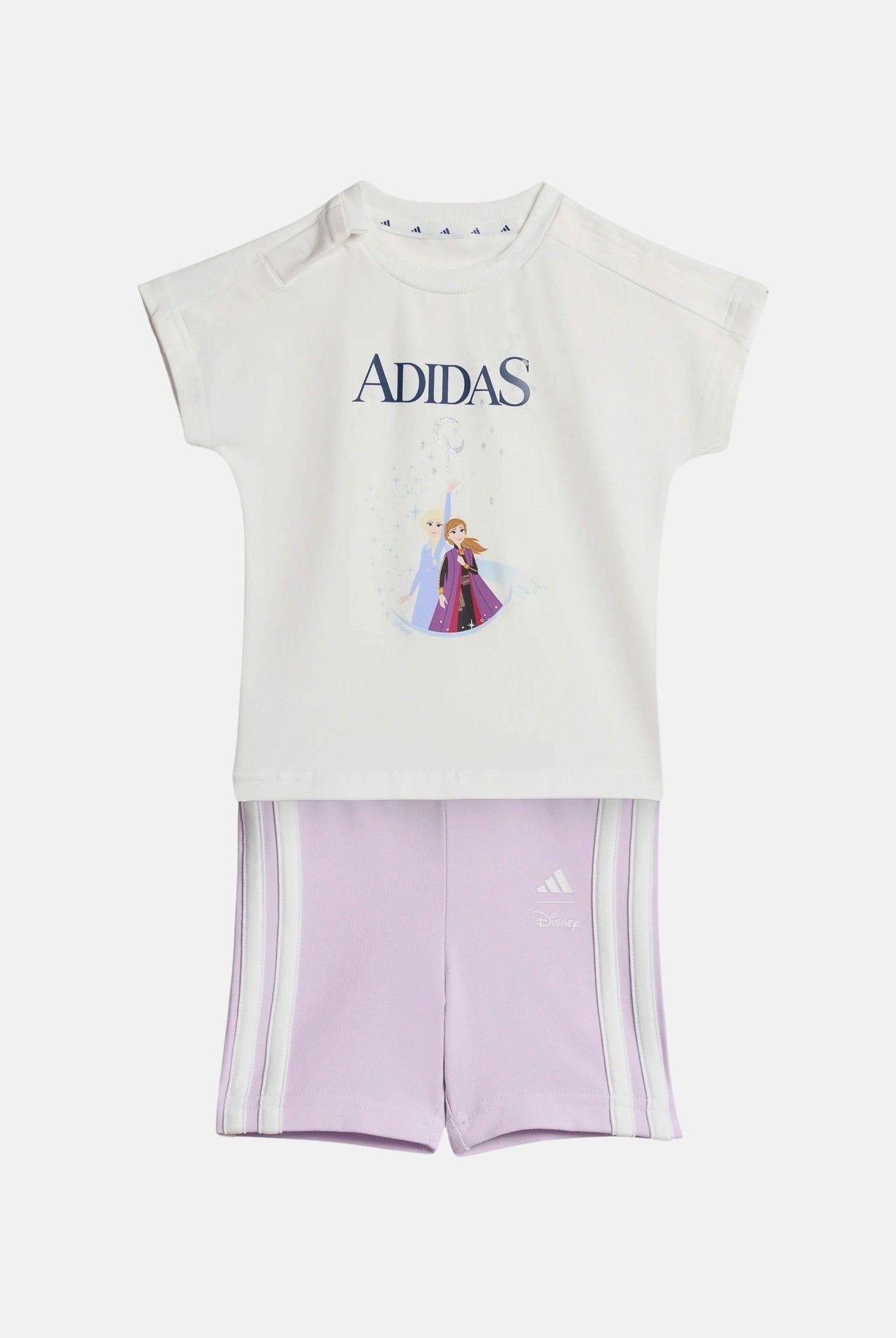 ADIDAS ORIGINALS Completino ADIDAS DISNEY FROZEN bianco e rosa da neonato JZ3553 . ADIDAS ORIGINALS